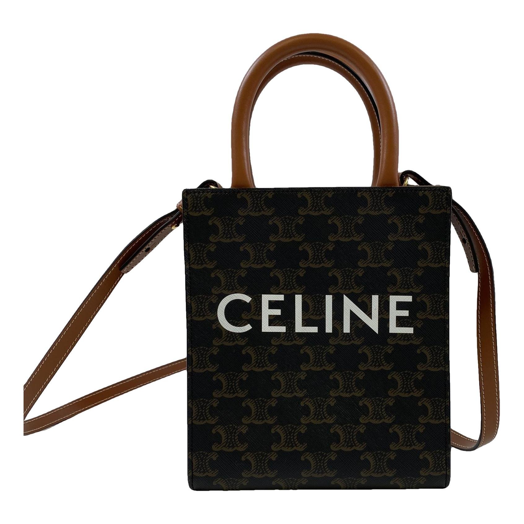 Cabas Vertical leather tote