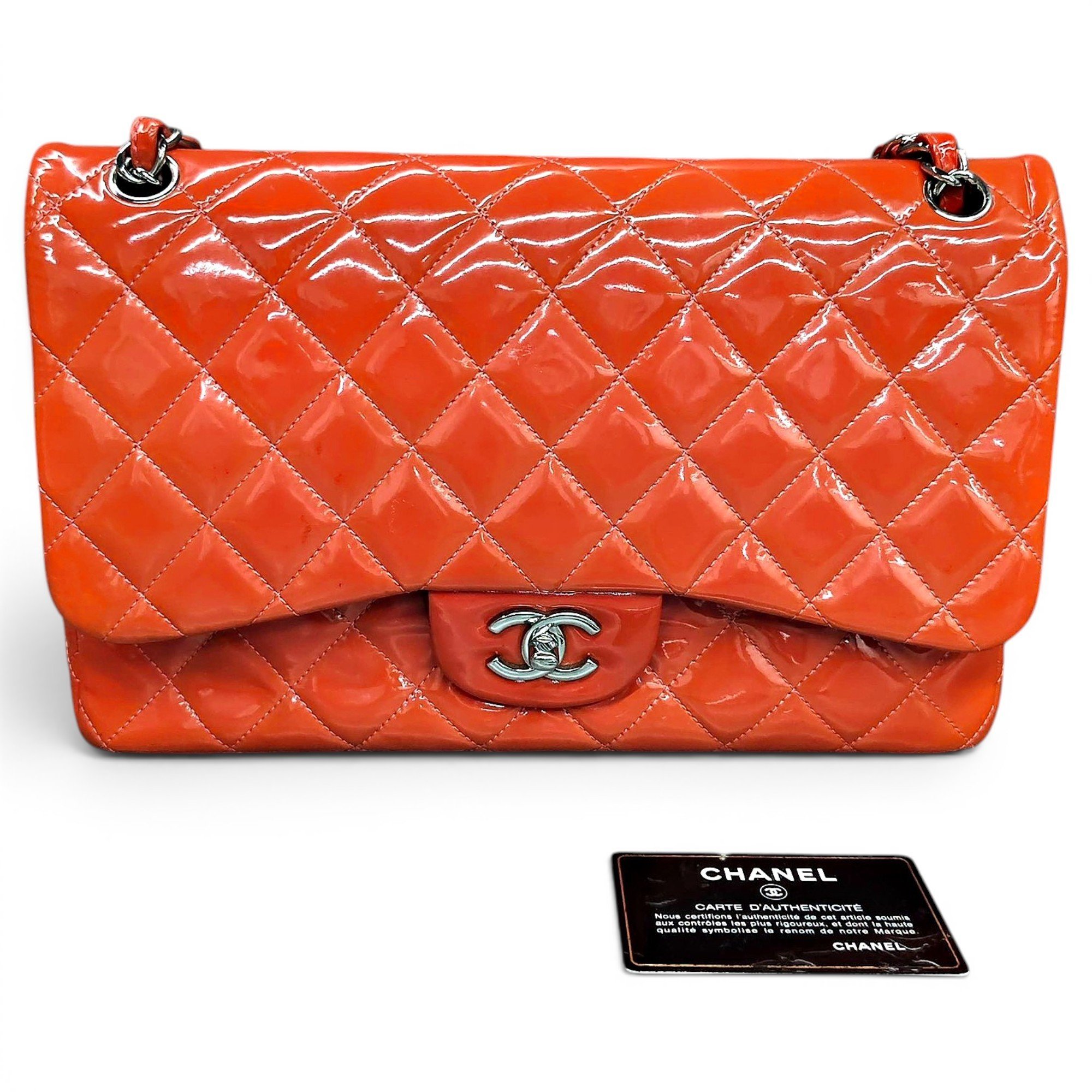 Timeless/Classique patent leather handbag