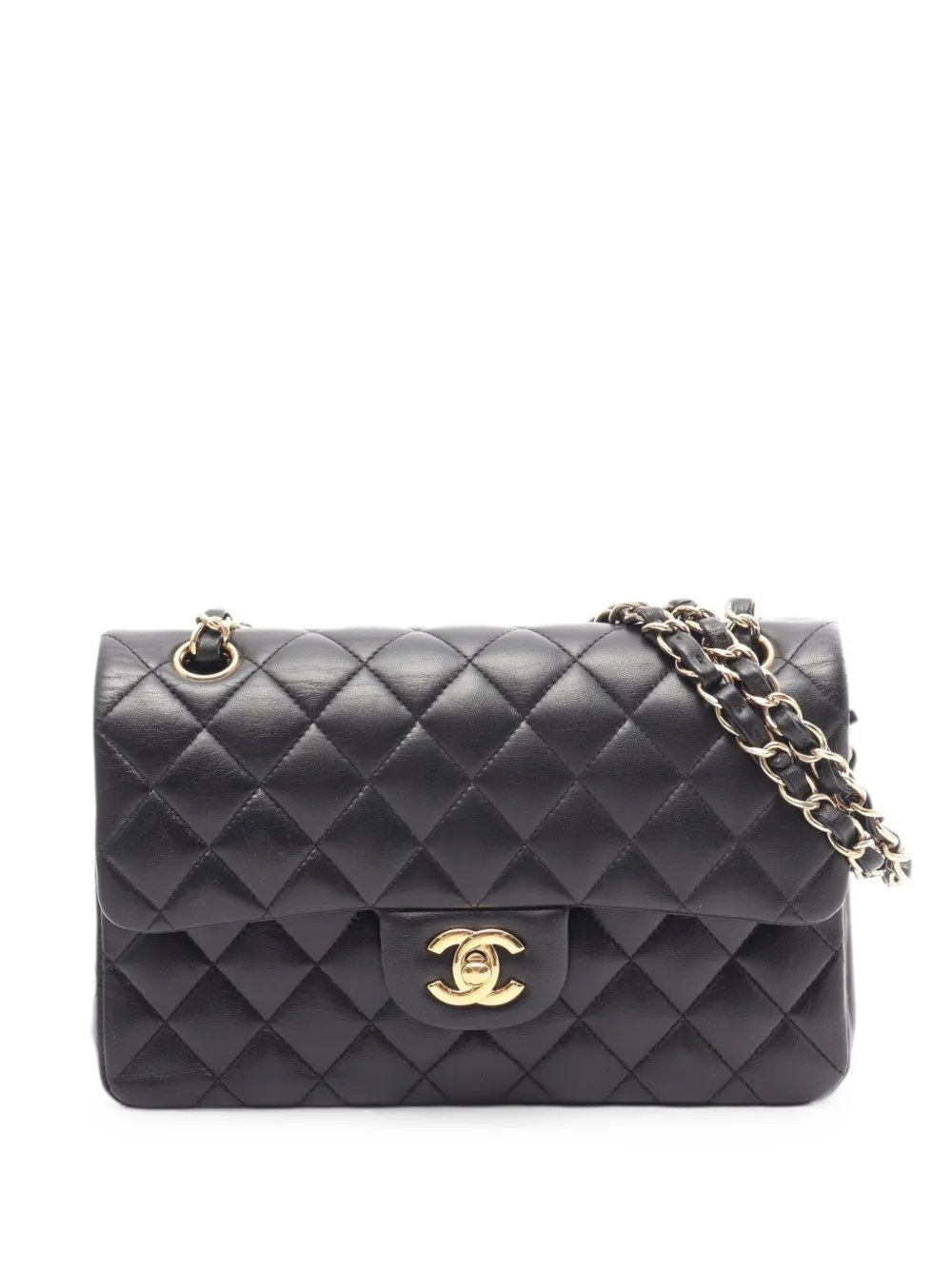 2019 matelassé double flap leather shoulder bag