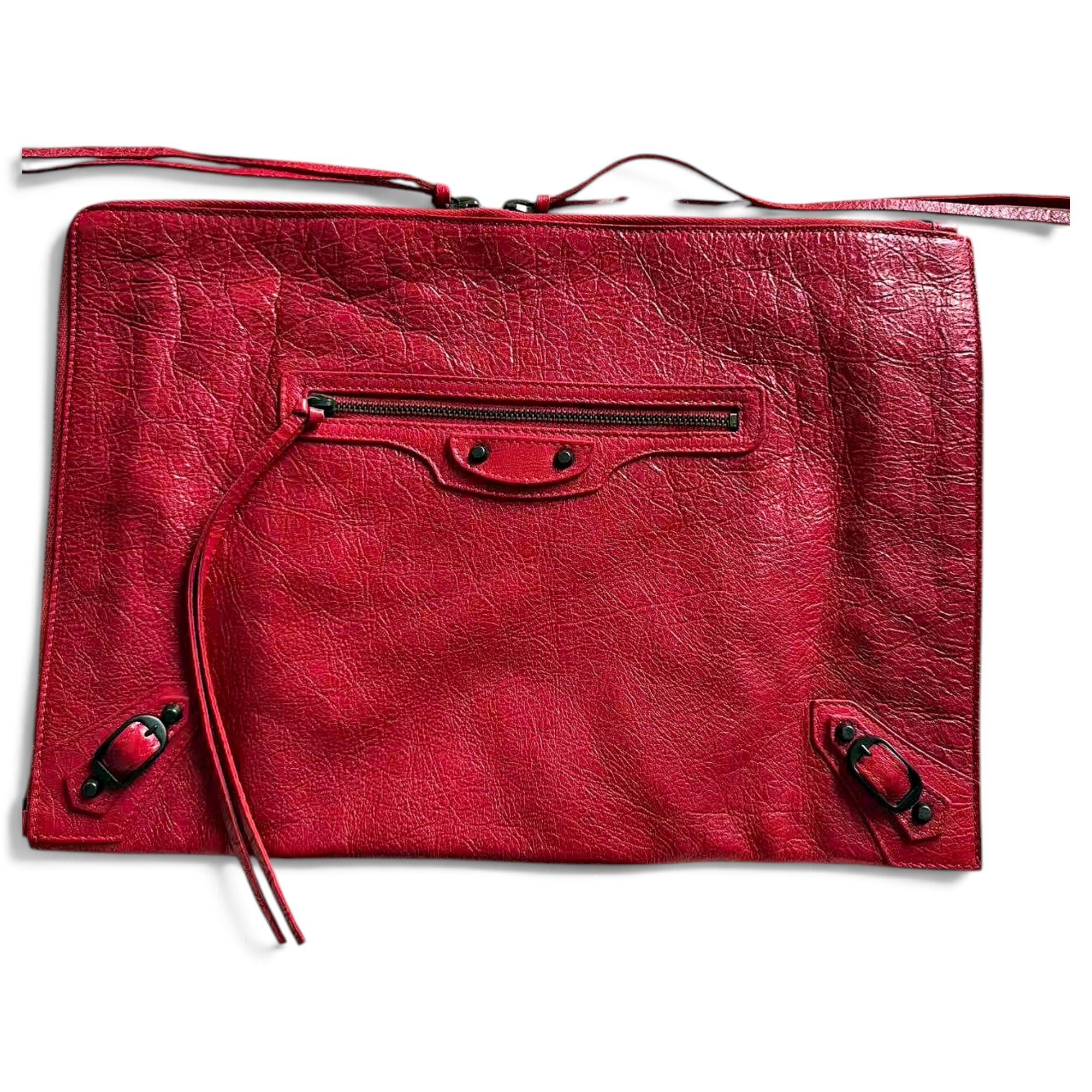 City Clip leather clutch bag
