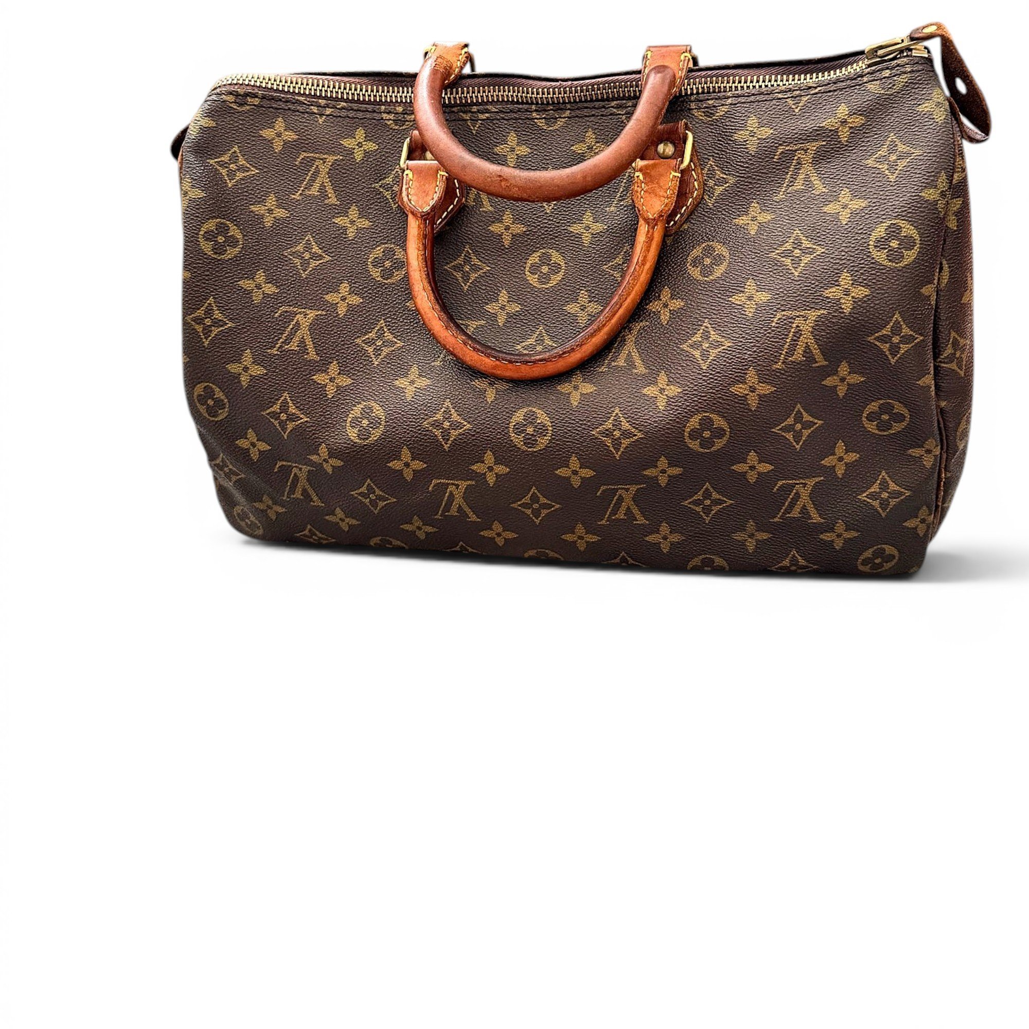 Speedy leather handbag