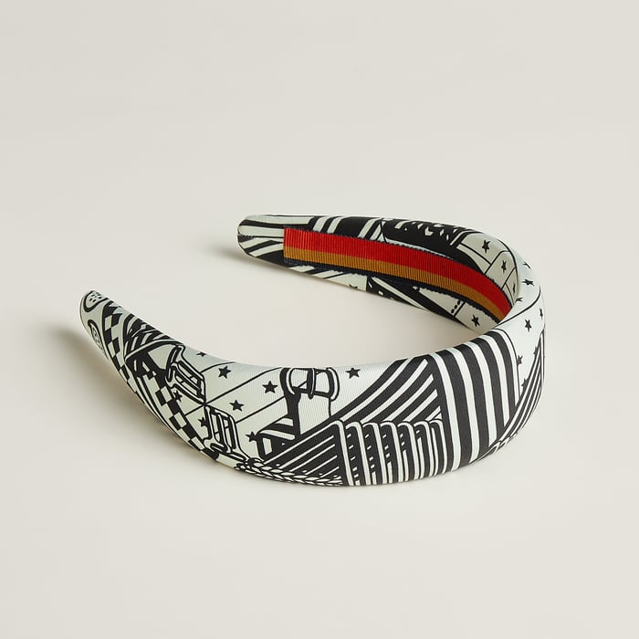 Noir "Sangles En Zigzag Bandana" Gina Headband
