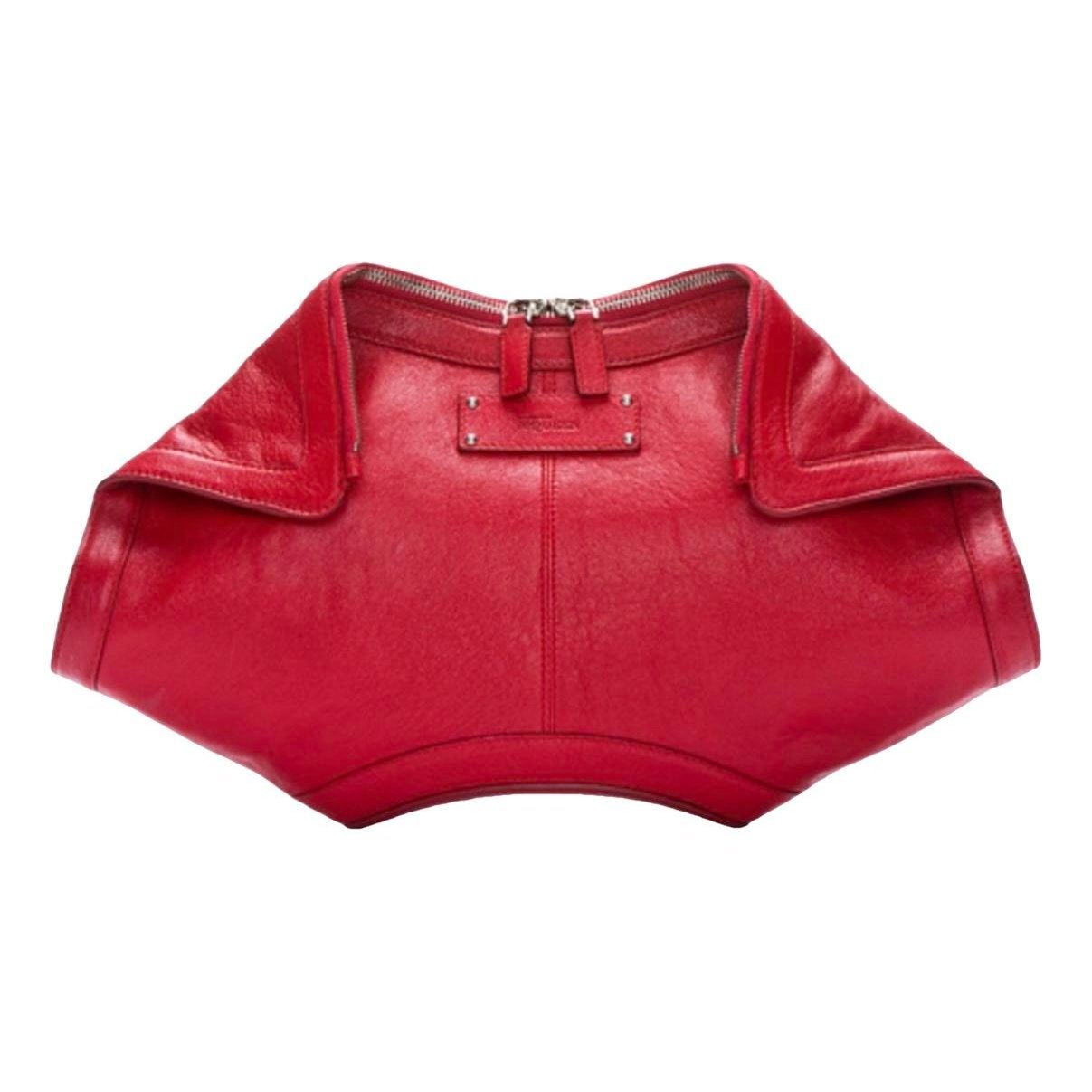 Alexander McQueen Manta leather clutch bag