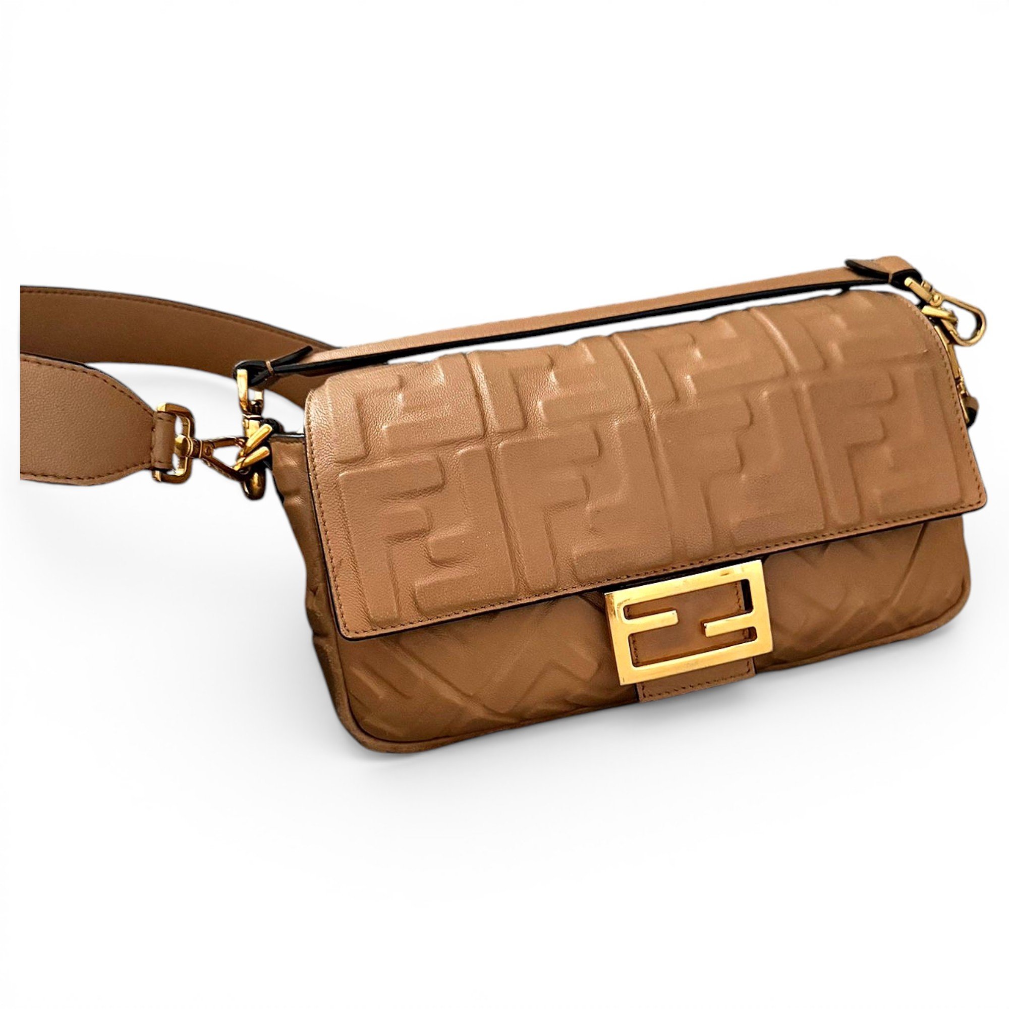 Baguette leather handbag