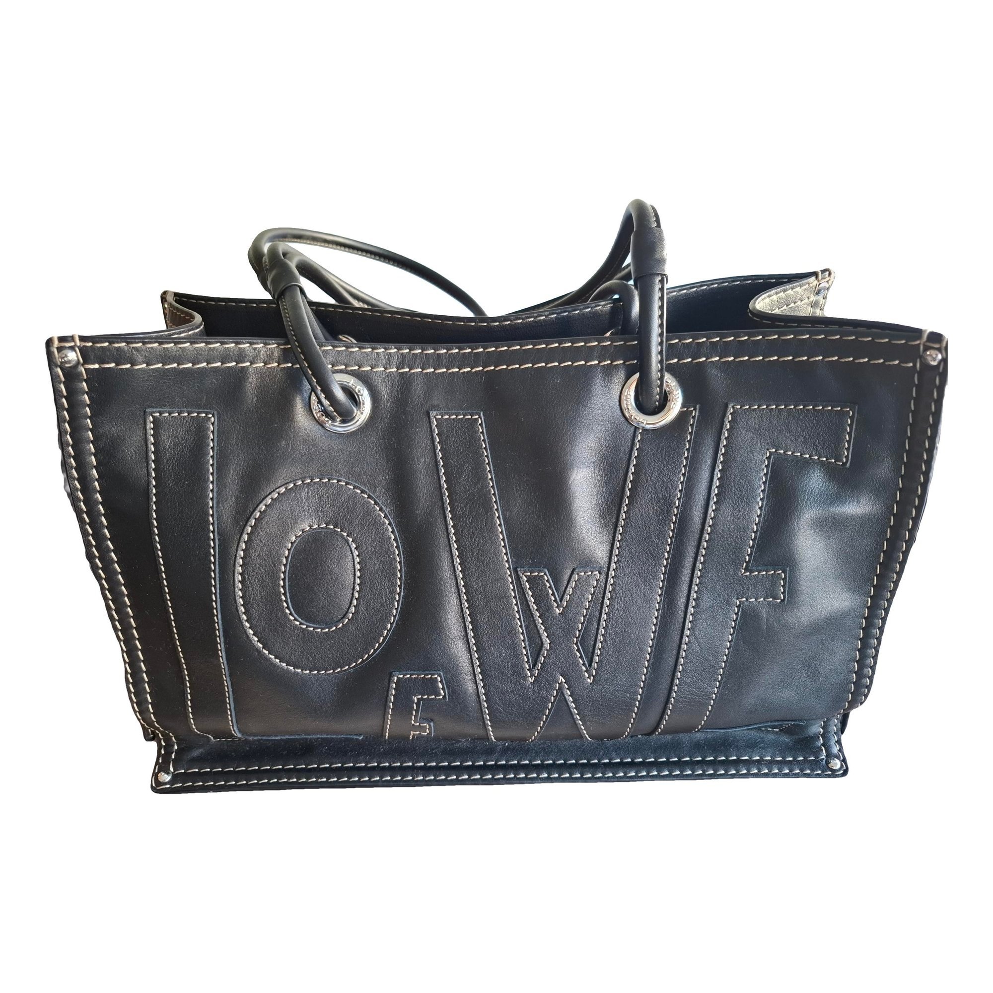 T Shopper leather tote