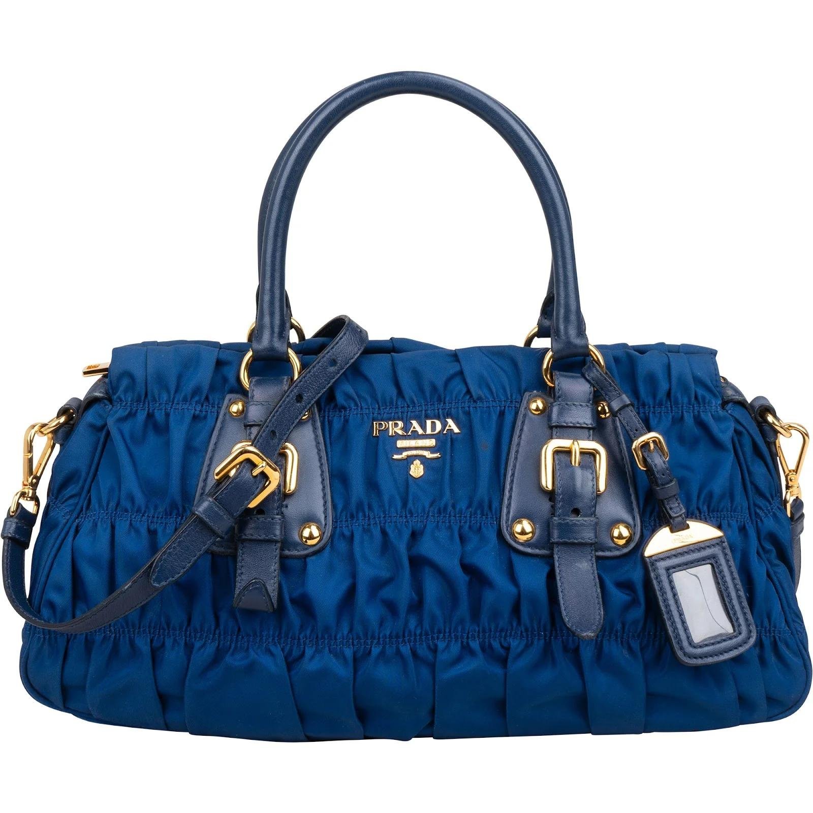 Re-Nylon leather handbag