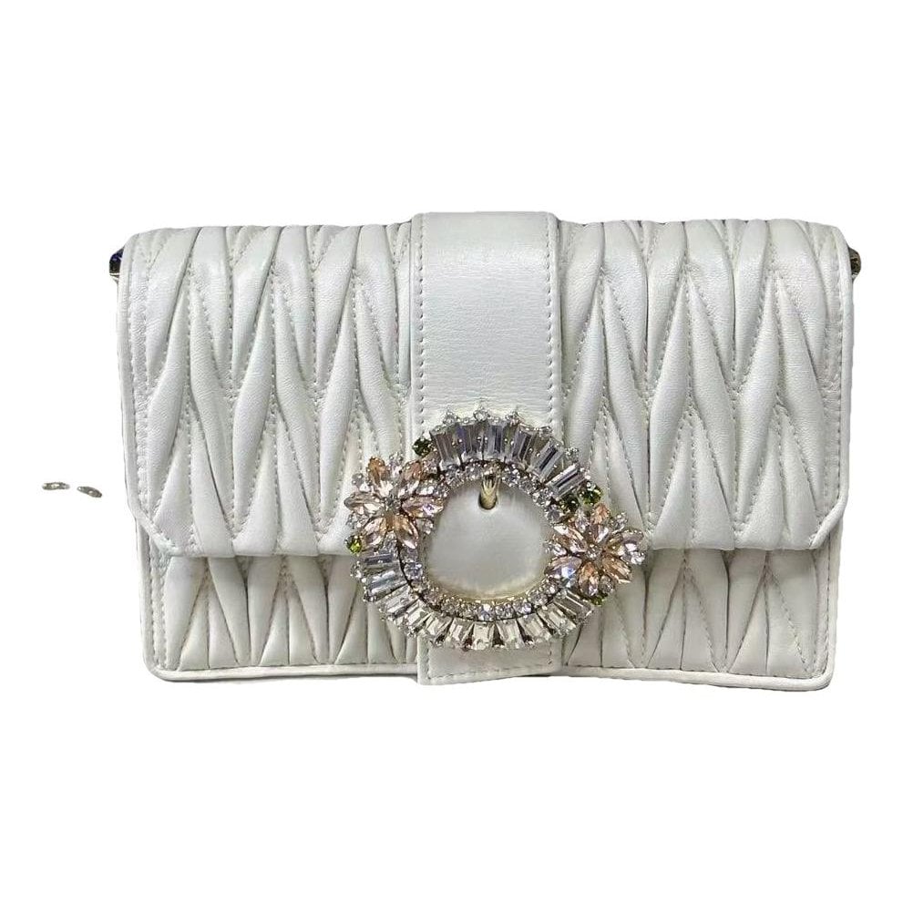 Miu Lady leather handbag