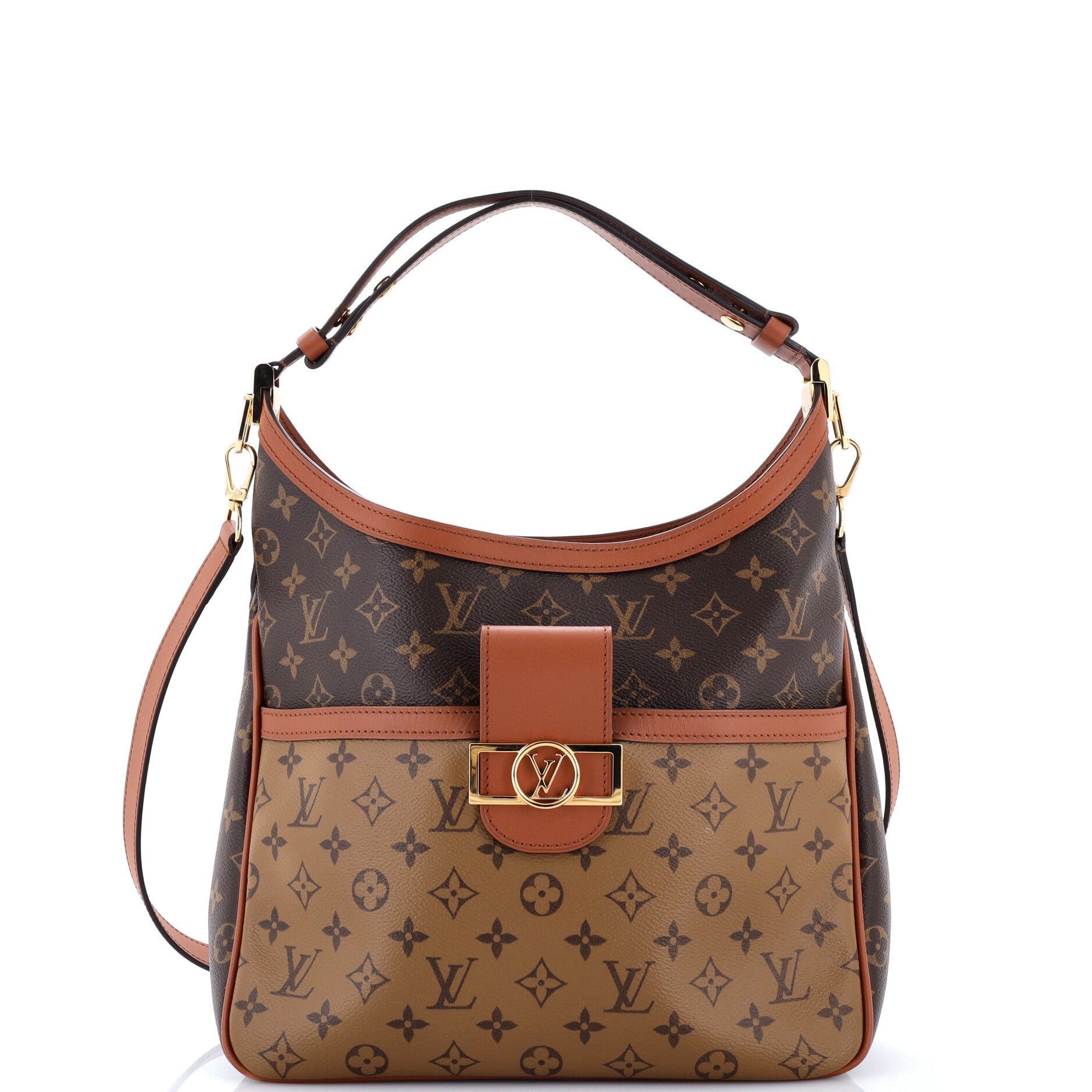 Dauphine Hobo Reverse Monogram Canvas MM
