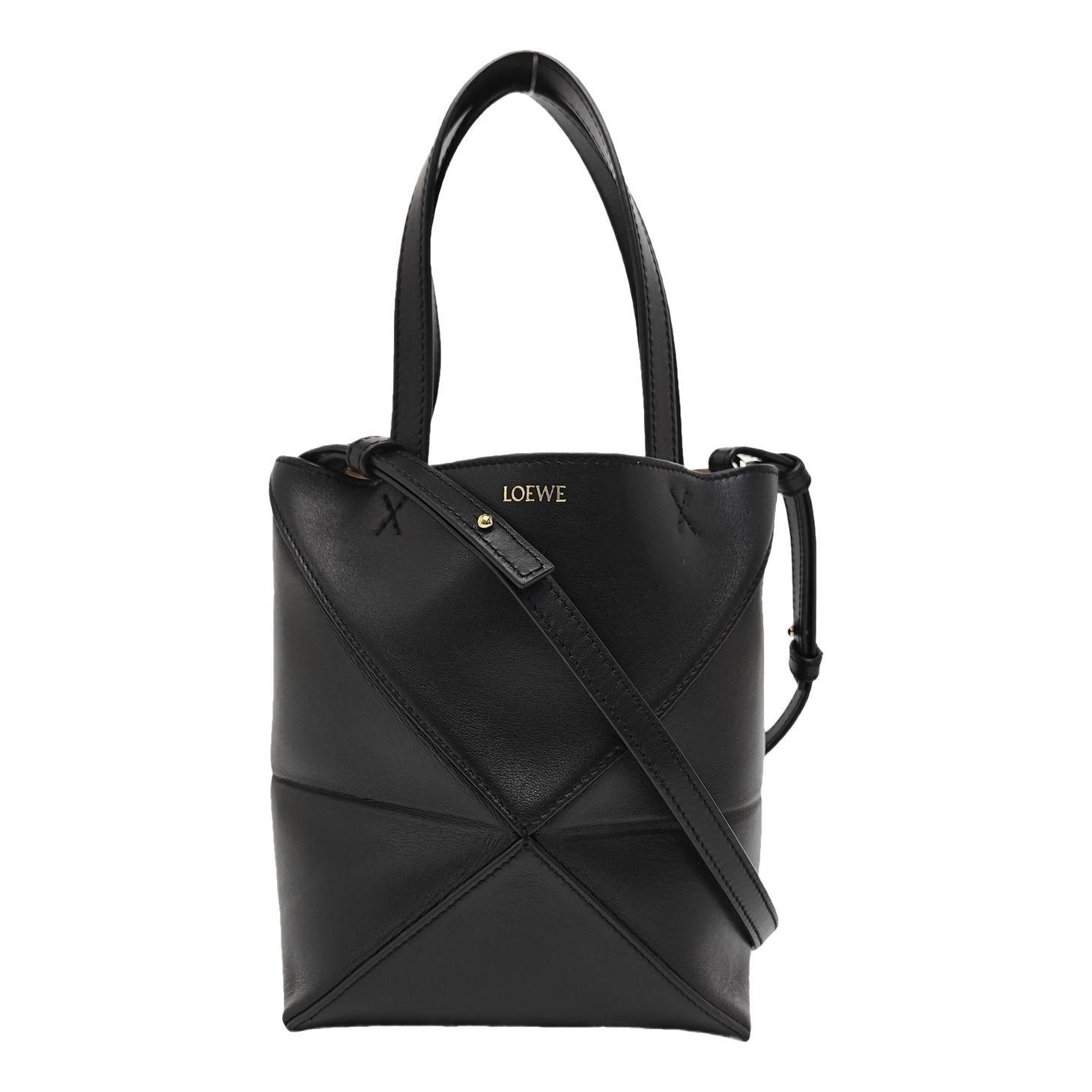 Puzzle Fold leather handbag