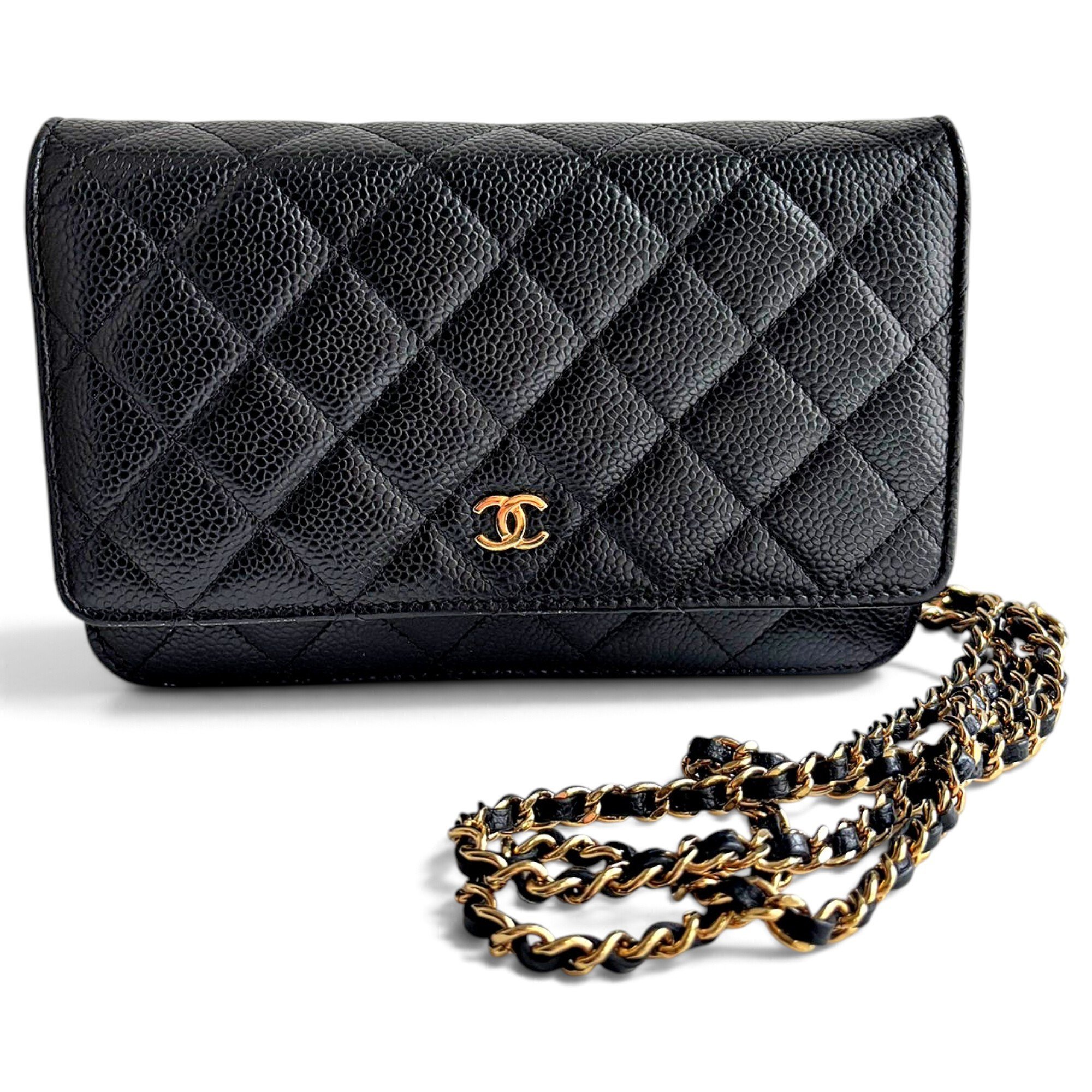 Wallet On Chain Timeless/Classique leather crossbody bag