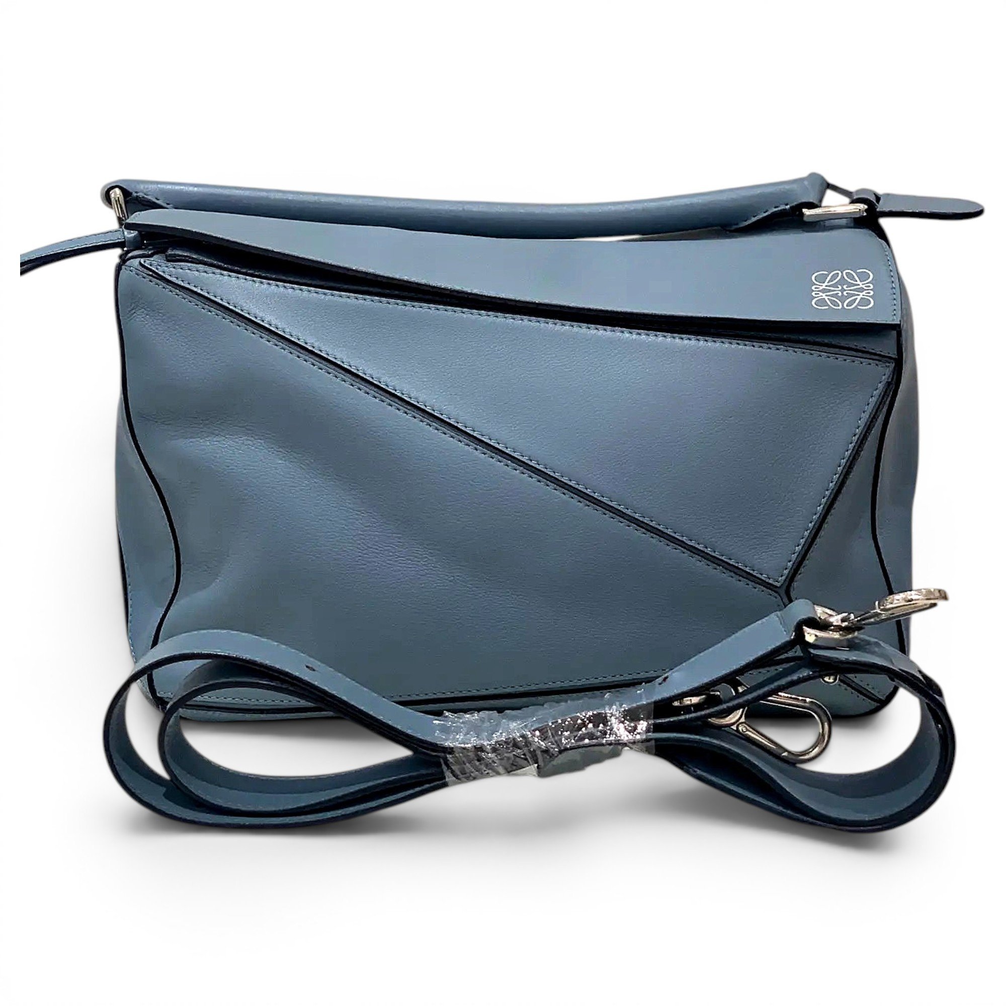 Puzzle leather crossbody bag