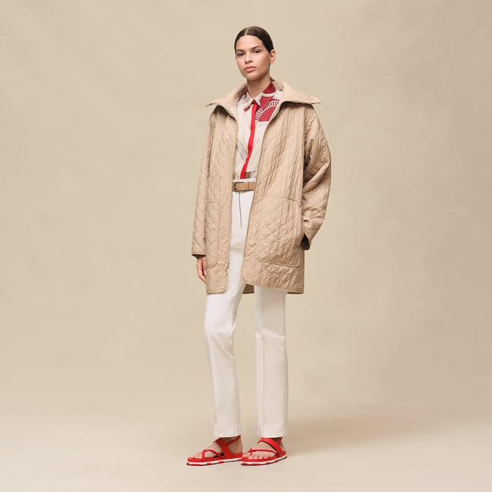 Blanc Marbre Reversible Coat