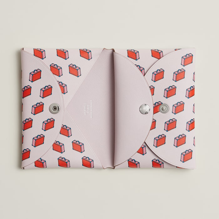 Mauve Pâle Calvi Duo Compact Card Holder