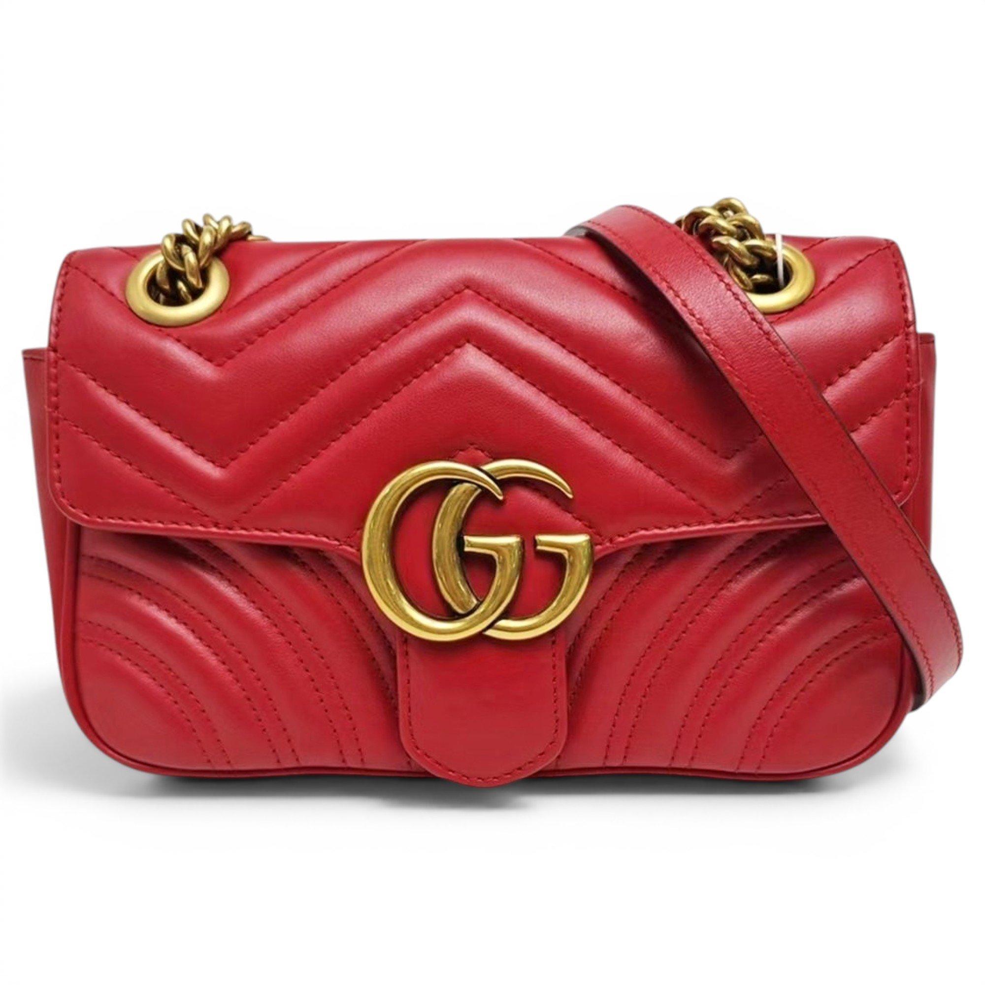 GG Marmont Flap leather handbag