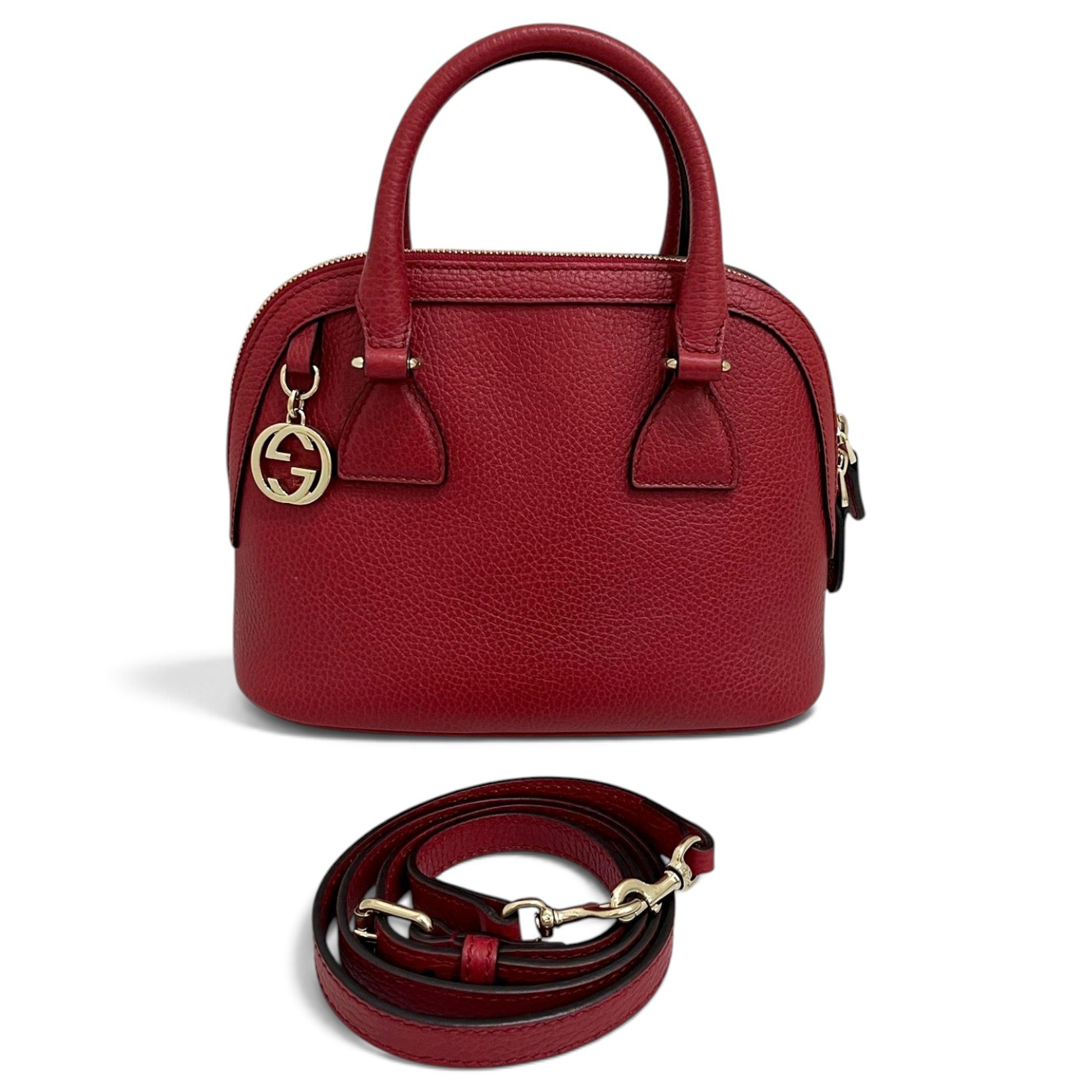 Dôme leather handbag