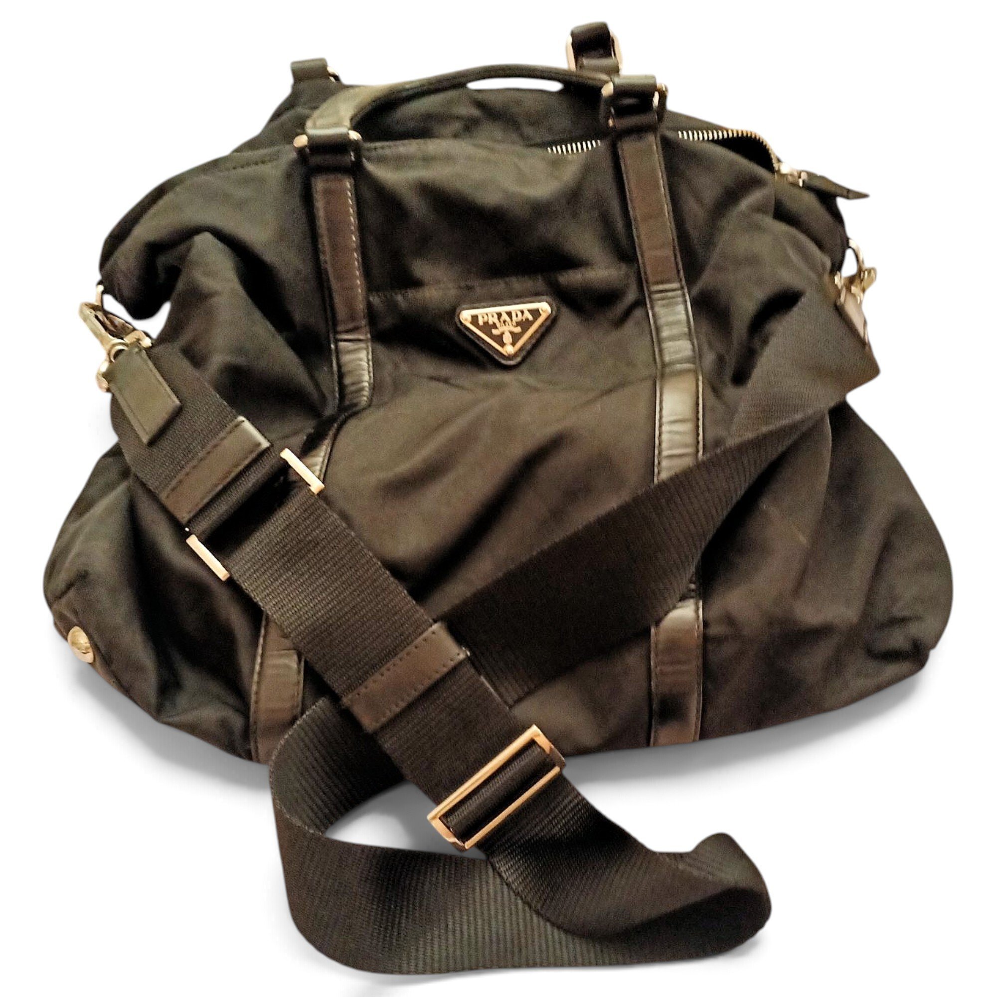 Re-edition leather handbag