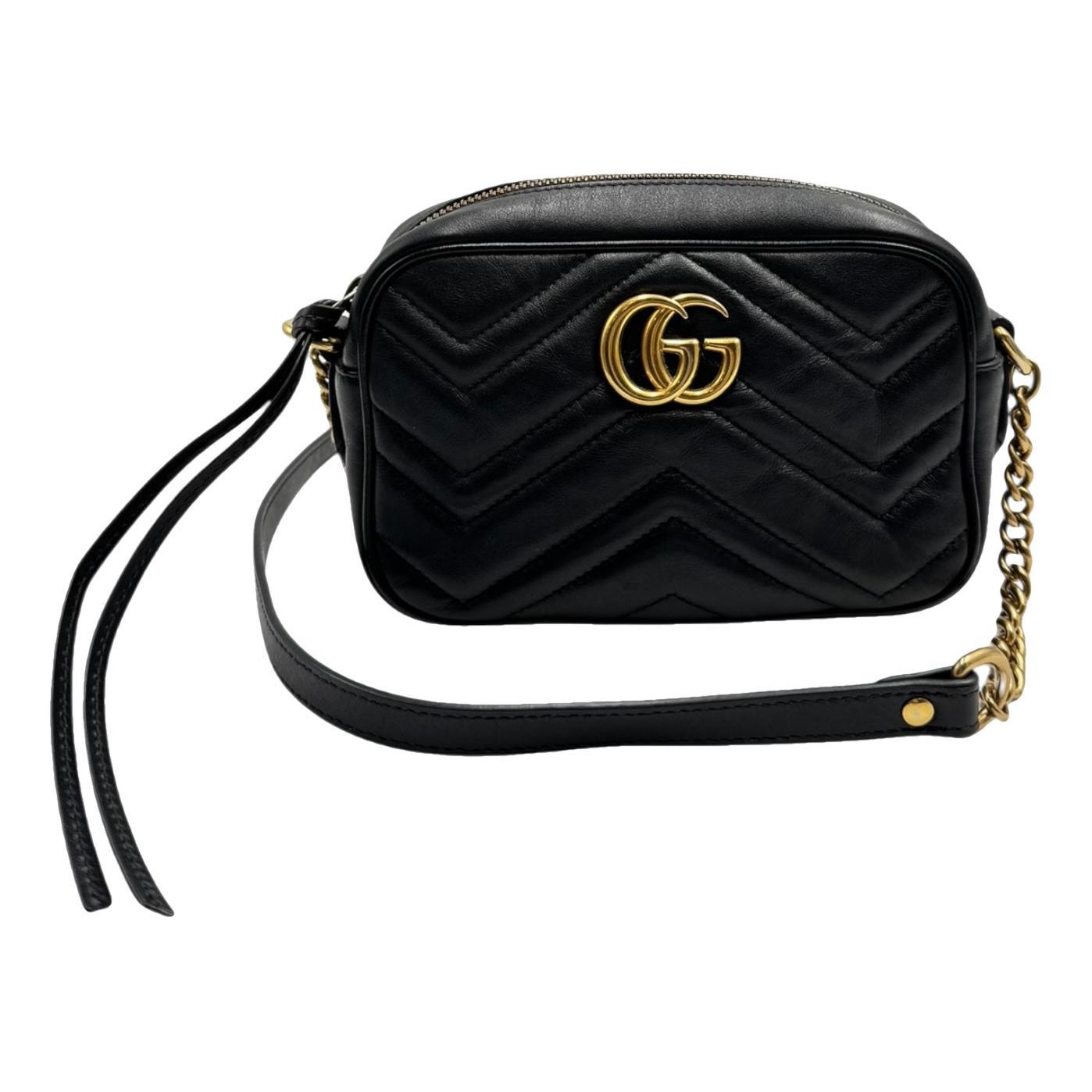 GG Marmont Triple zip leather crossbody bag