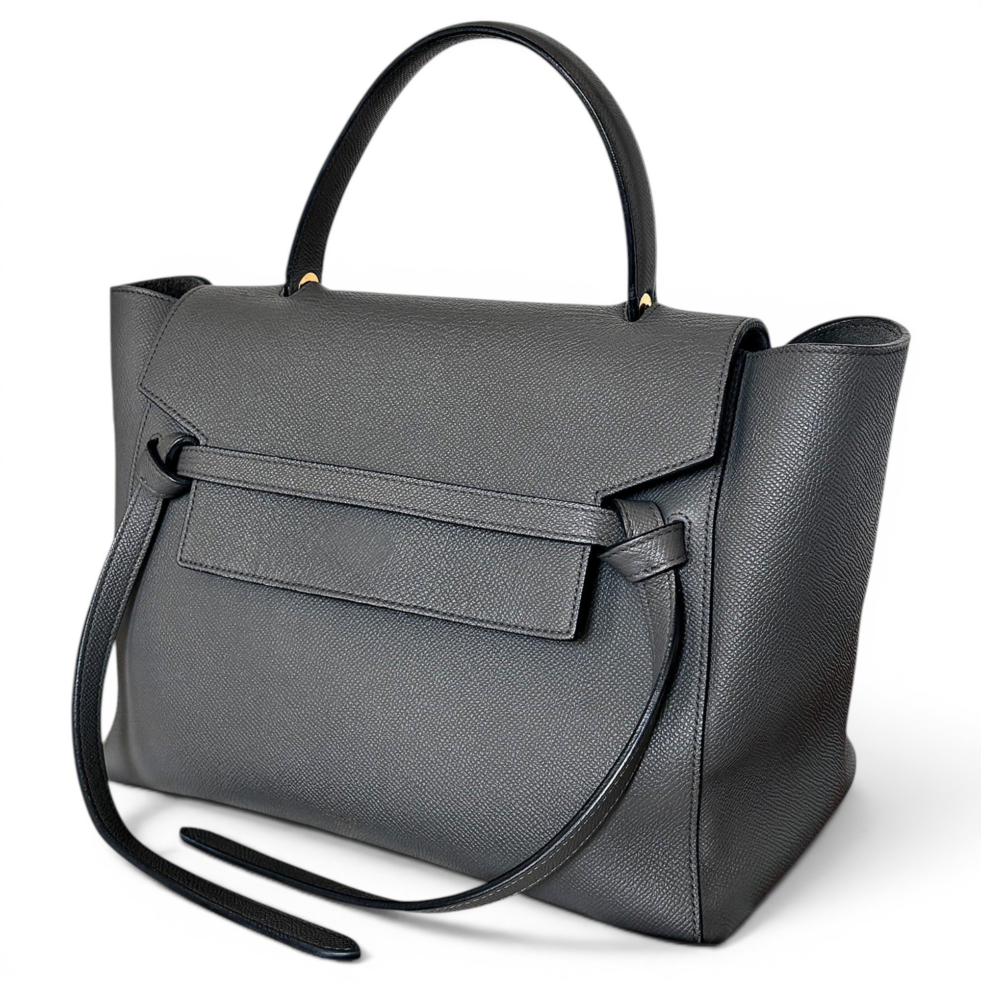 Belt leather handbag