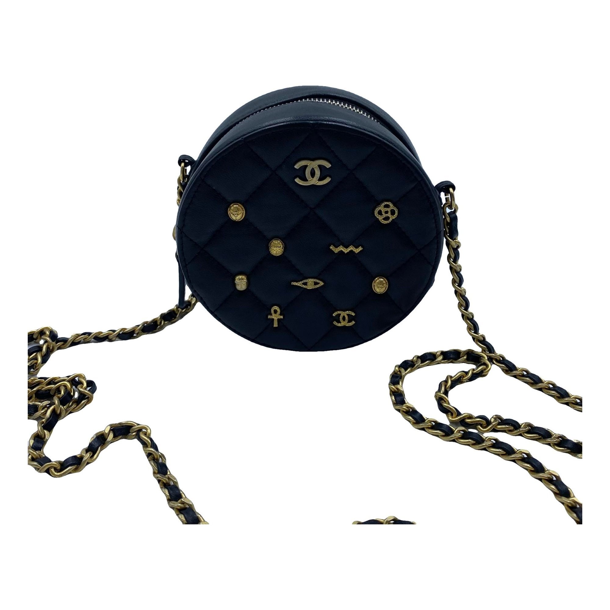 Vanity leather handbag