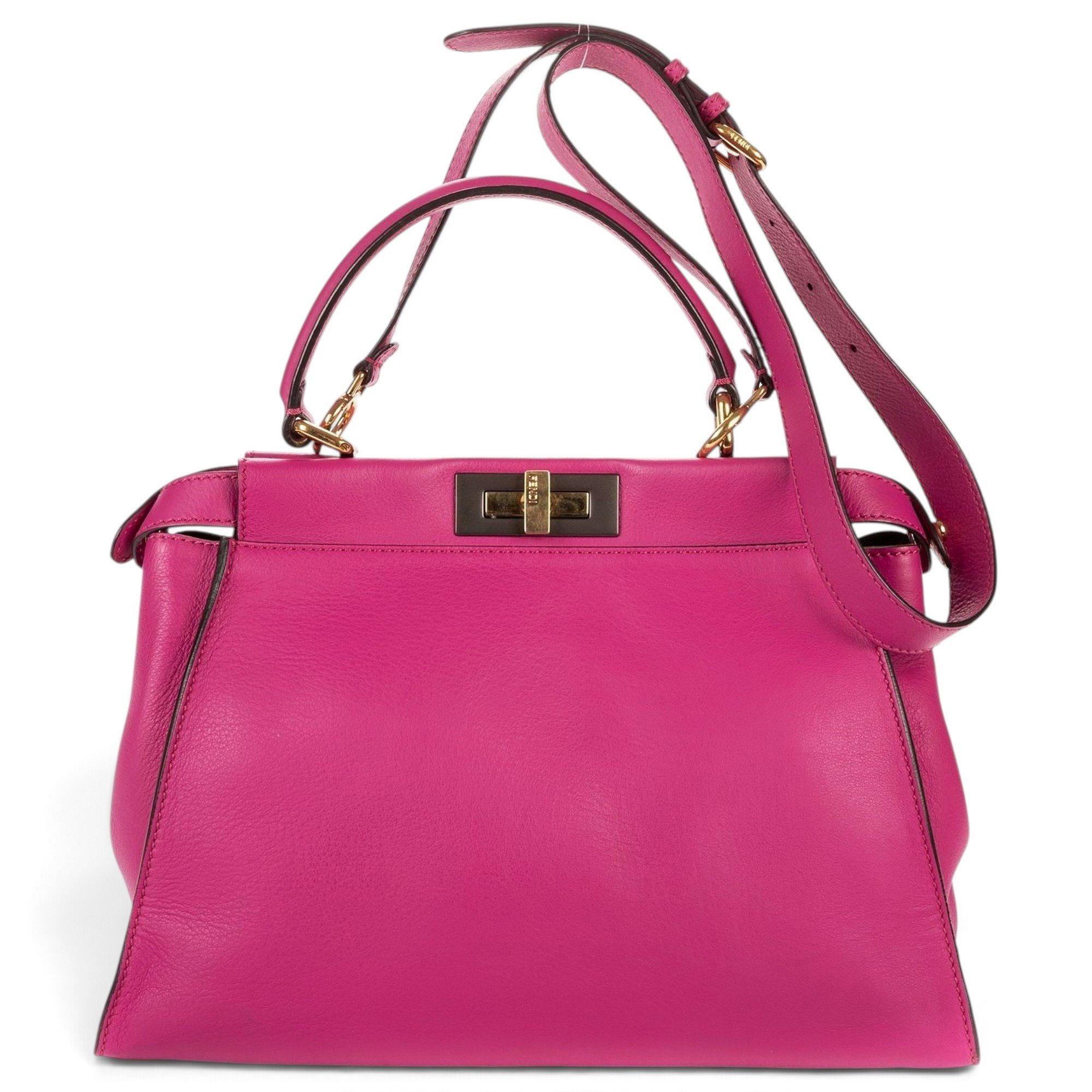 Peekaboo leather handbag