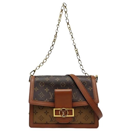 Dauphine leather handbag
