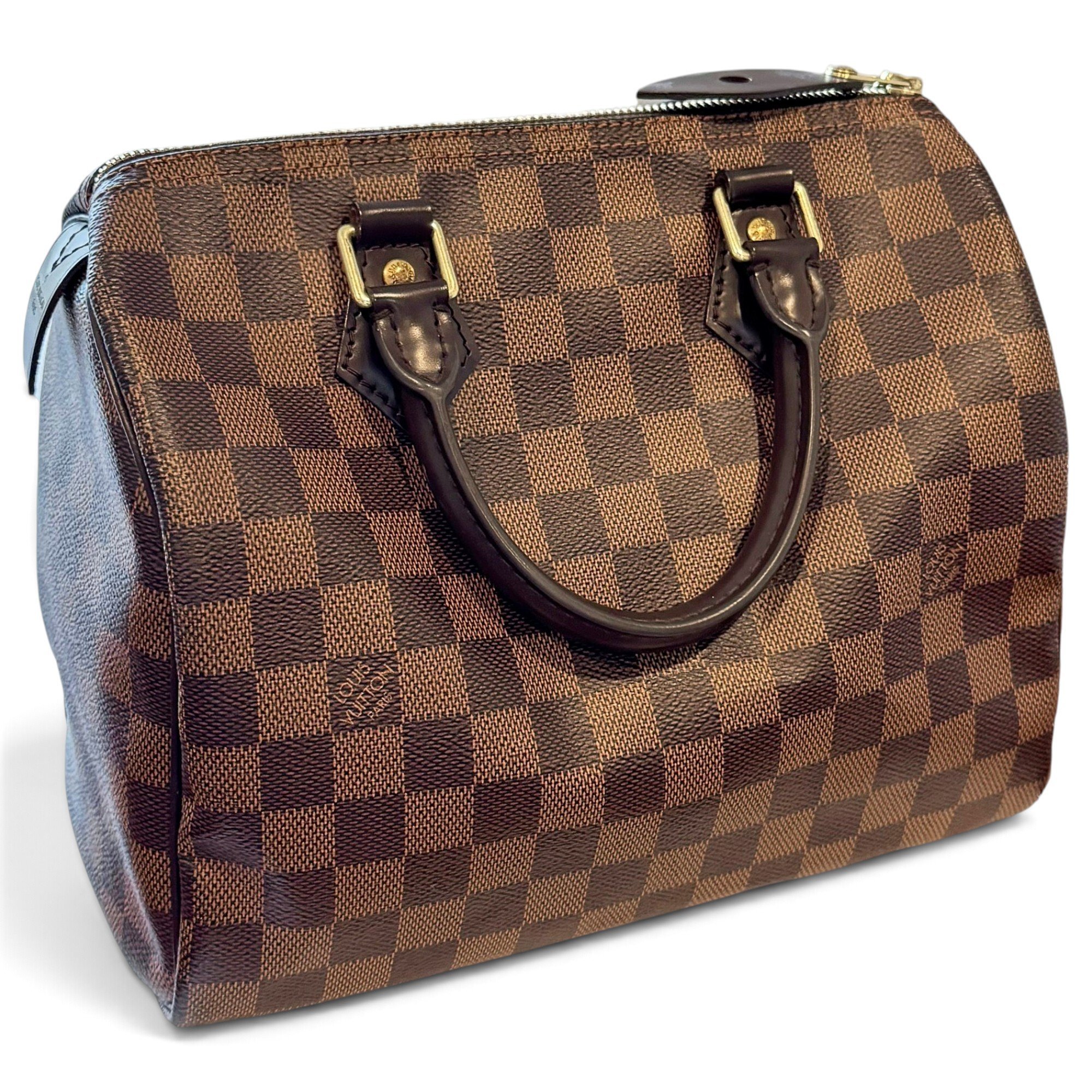 Speedy leather handbag