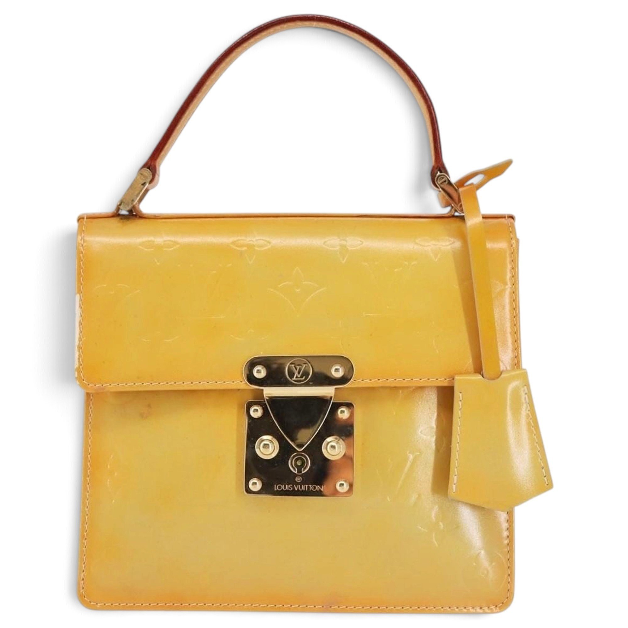 Spring street patent leather handbag