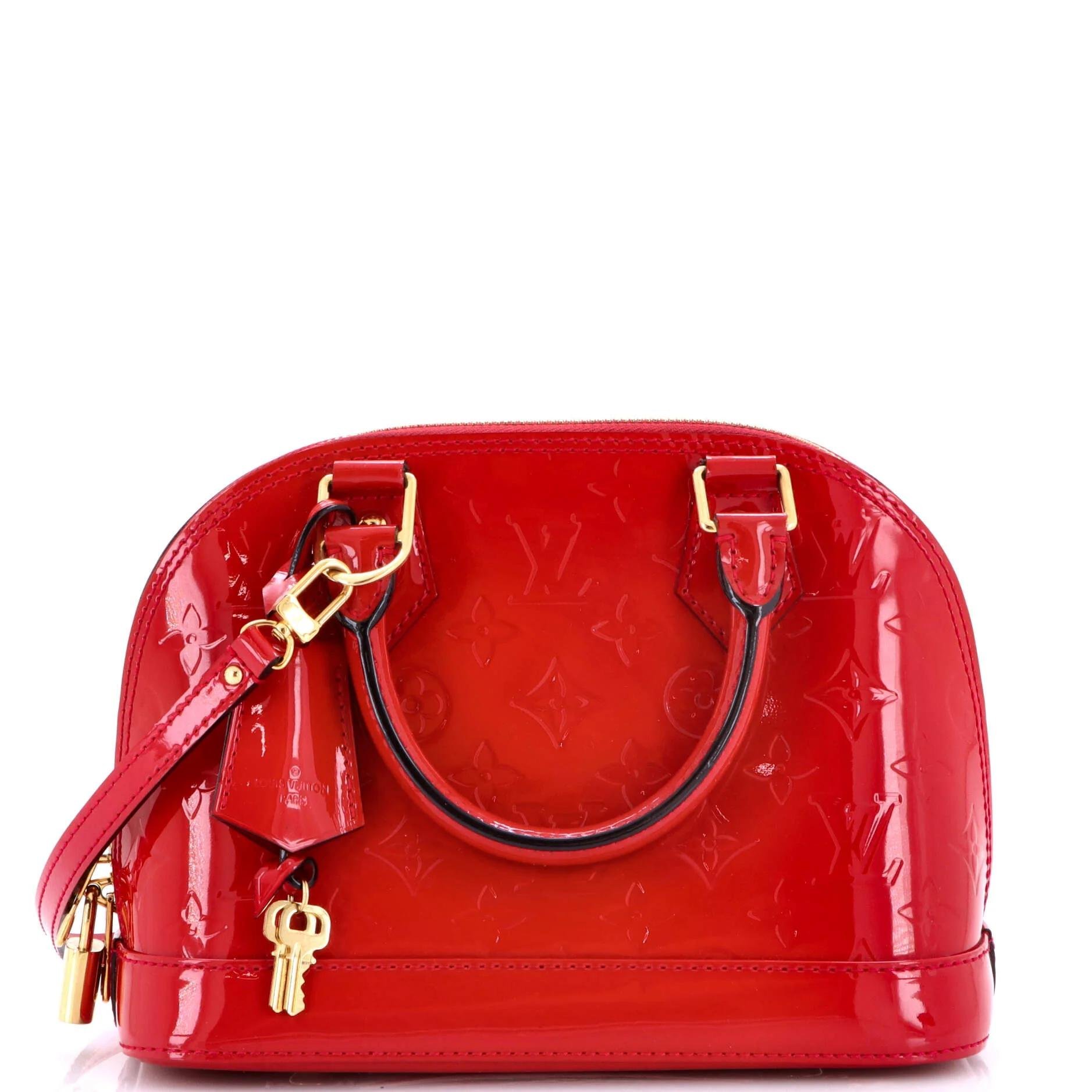 Patent leather handbag