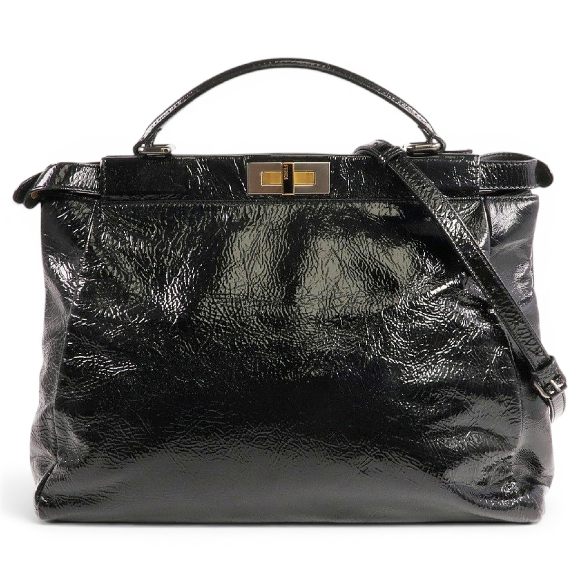 Peekaboo leather handbag