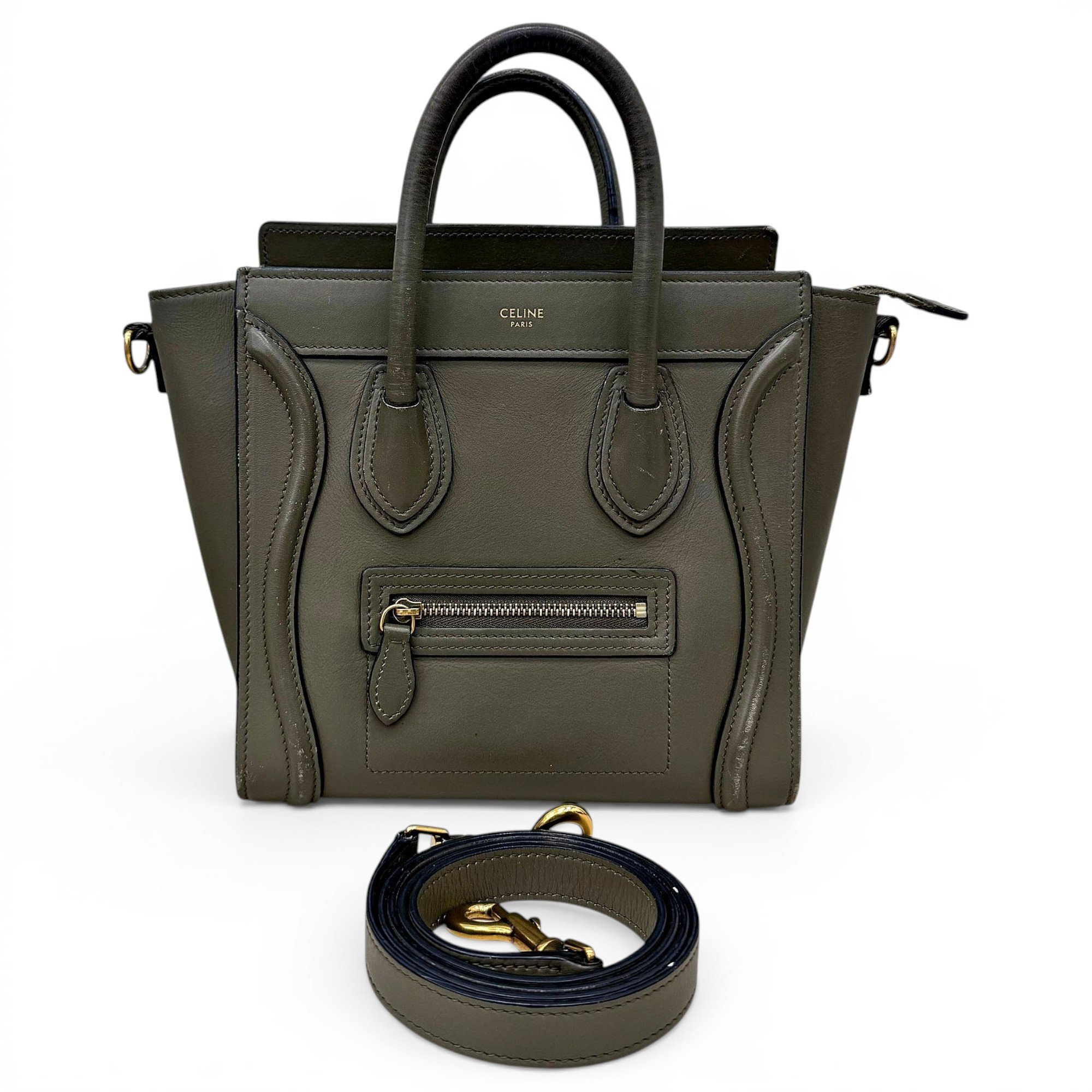 Nano Luggage leather handbag