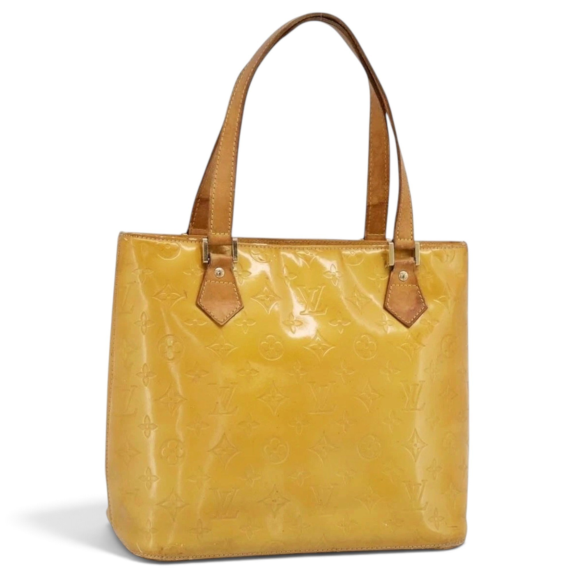 Patent leather handbag