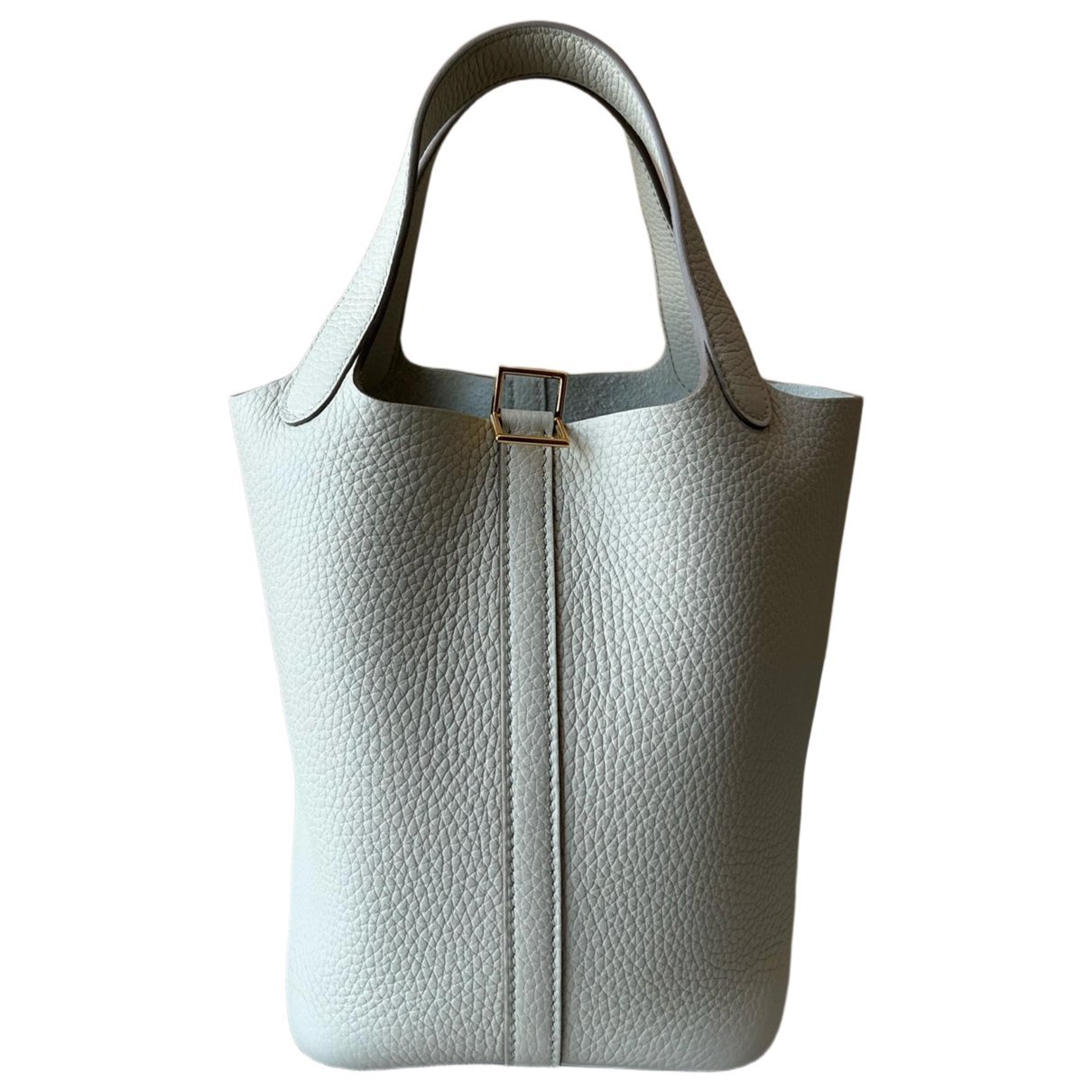 Picotin leather tote