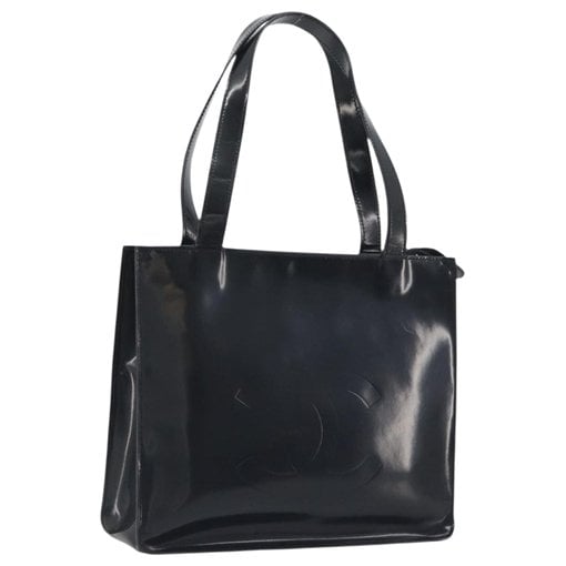 Patent leather tote