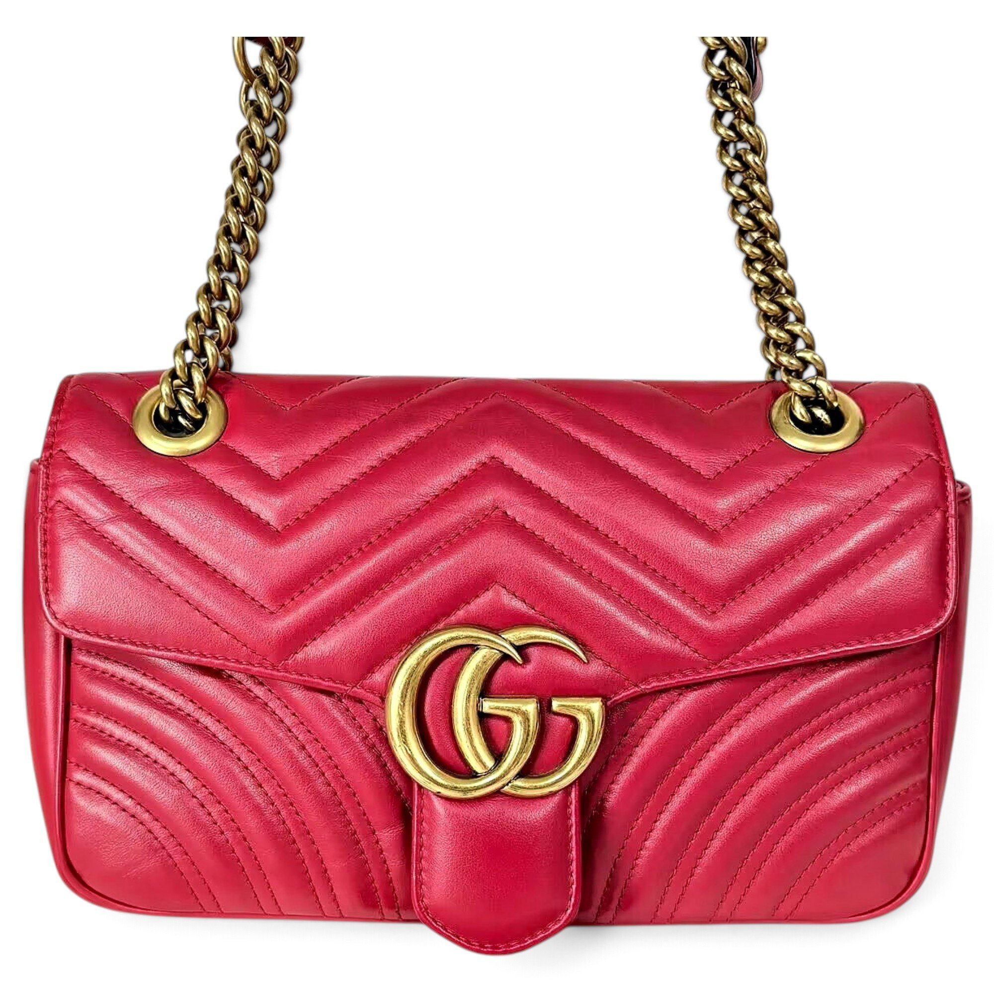 GG Marmont Flap leather handbag