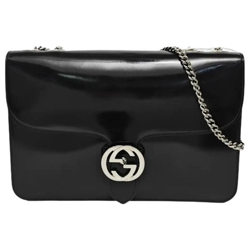 Patent leather handbag