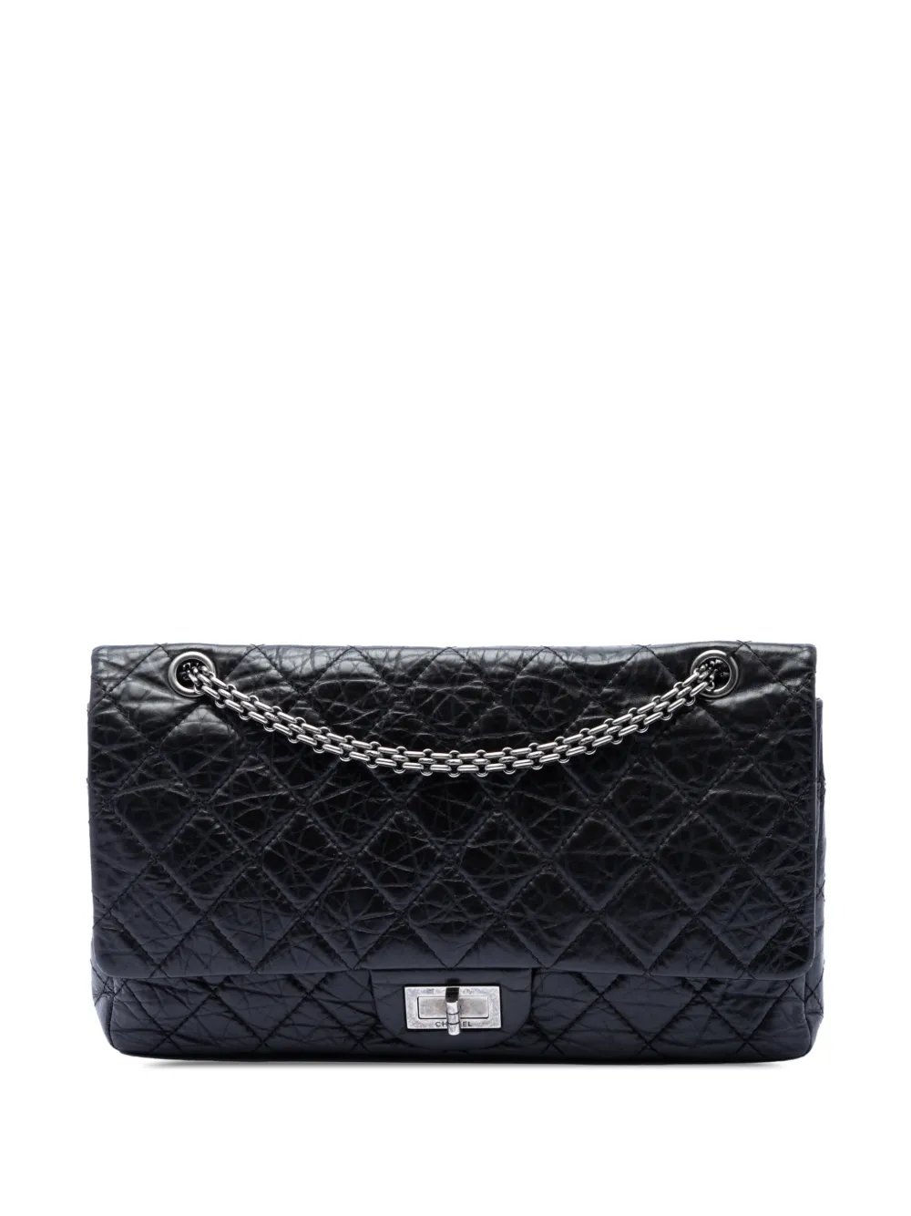 2009-2010 Quilted Aged Calfskin Reissue 2.55 Double Flap 227 shoulder bag