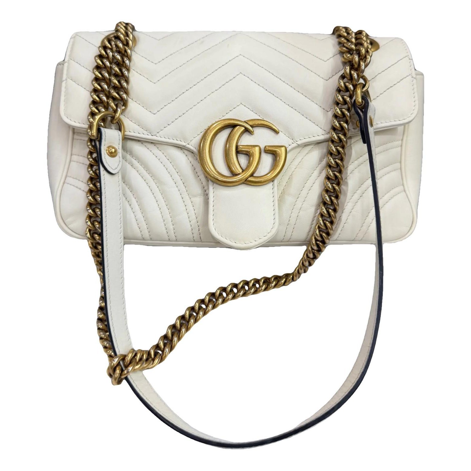 GG Marmont Flap leather crossbody bag