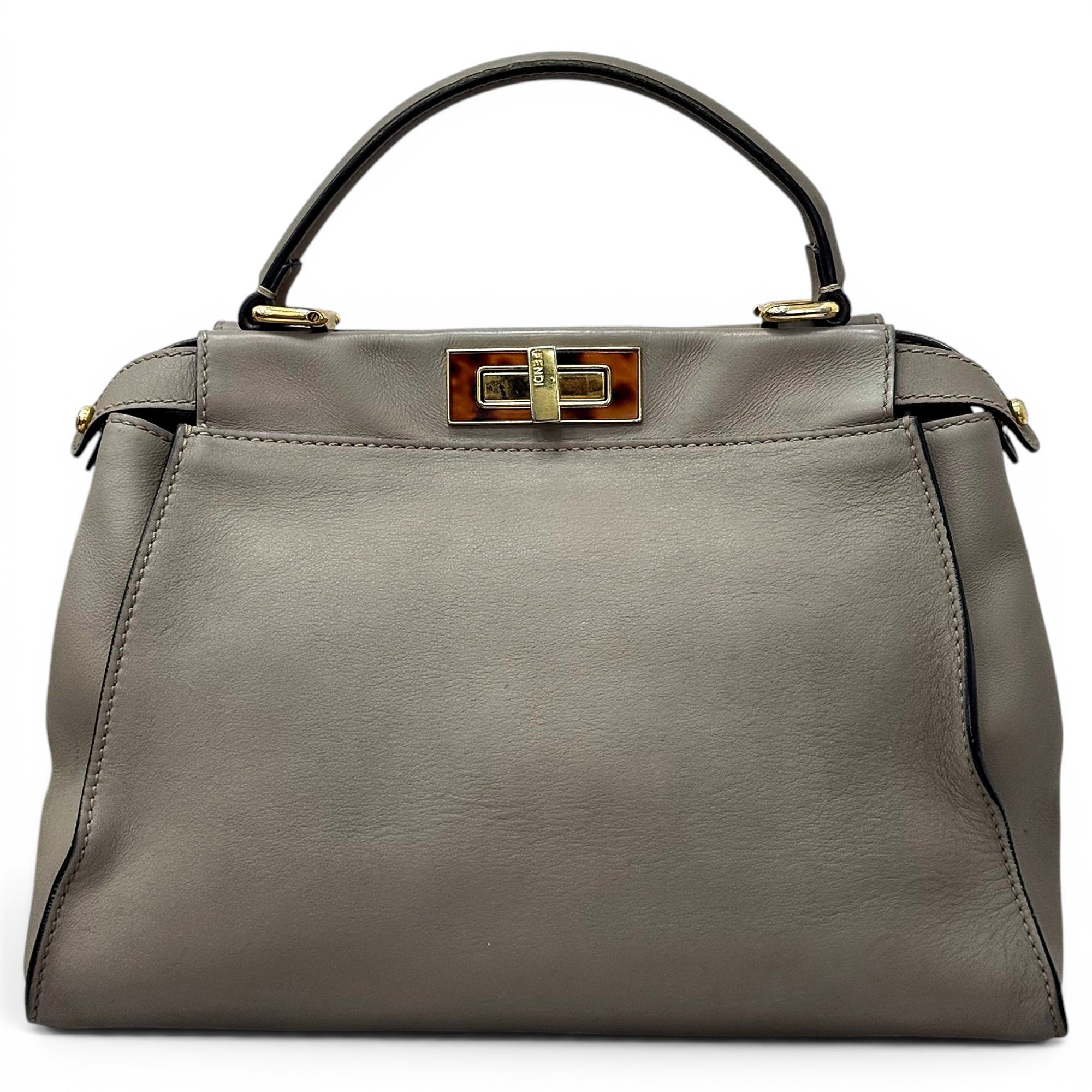 Peekaboo leather handbag