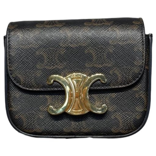 Triomphe leather handbag
