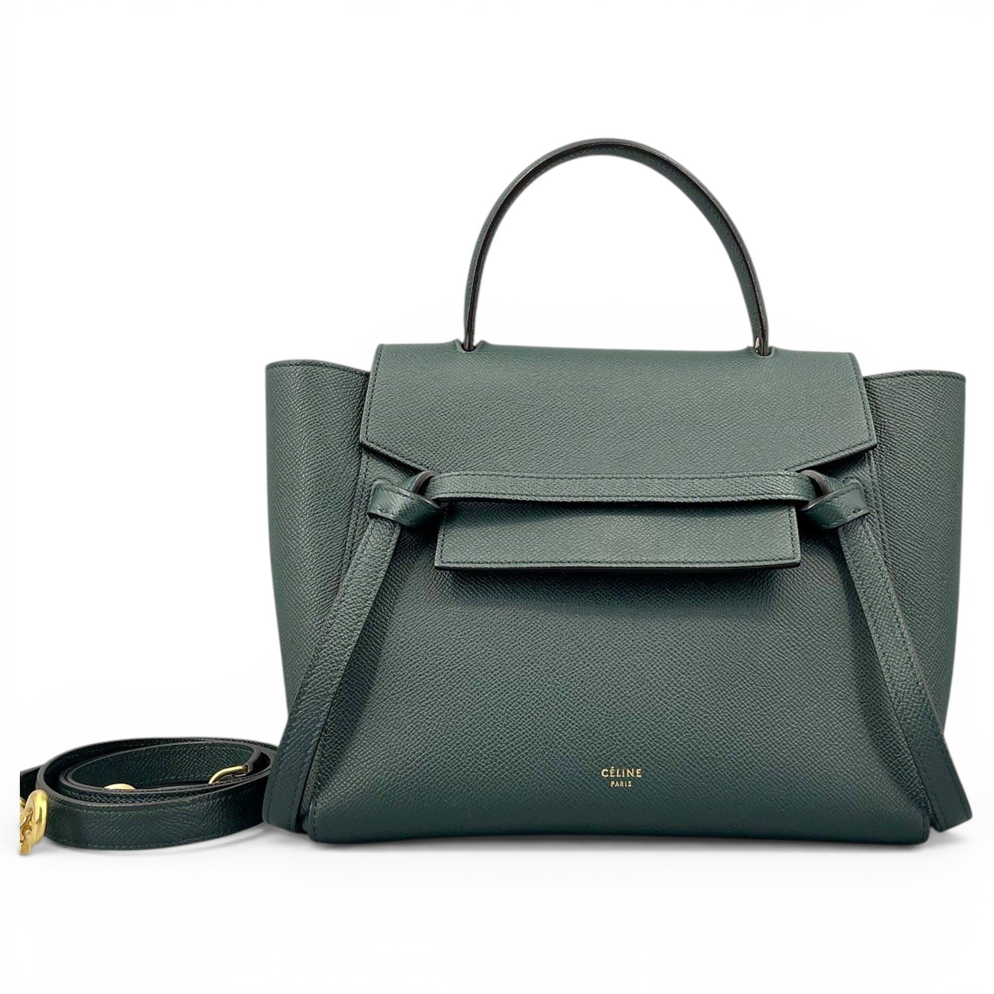 Belt leather handbag