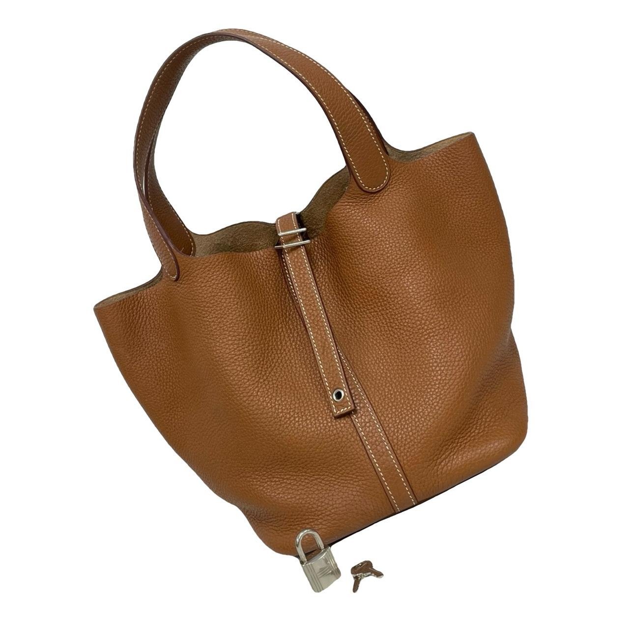 Picotin leather handbag