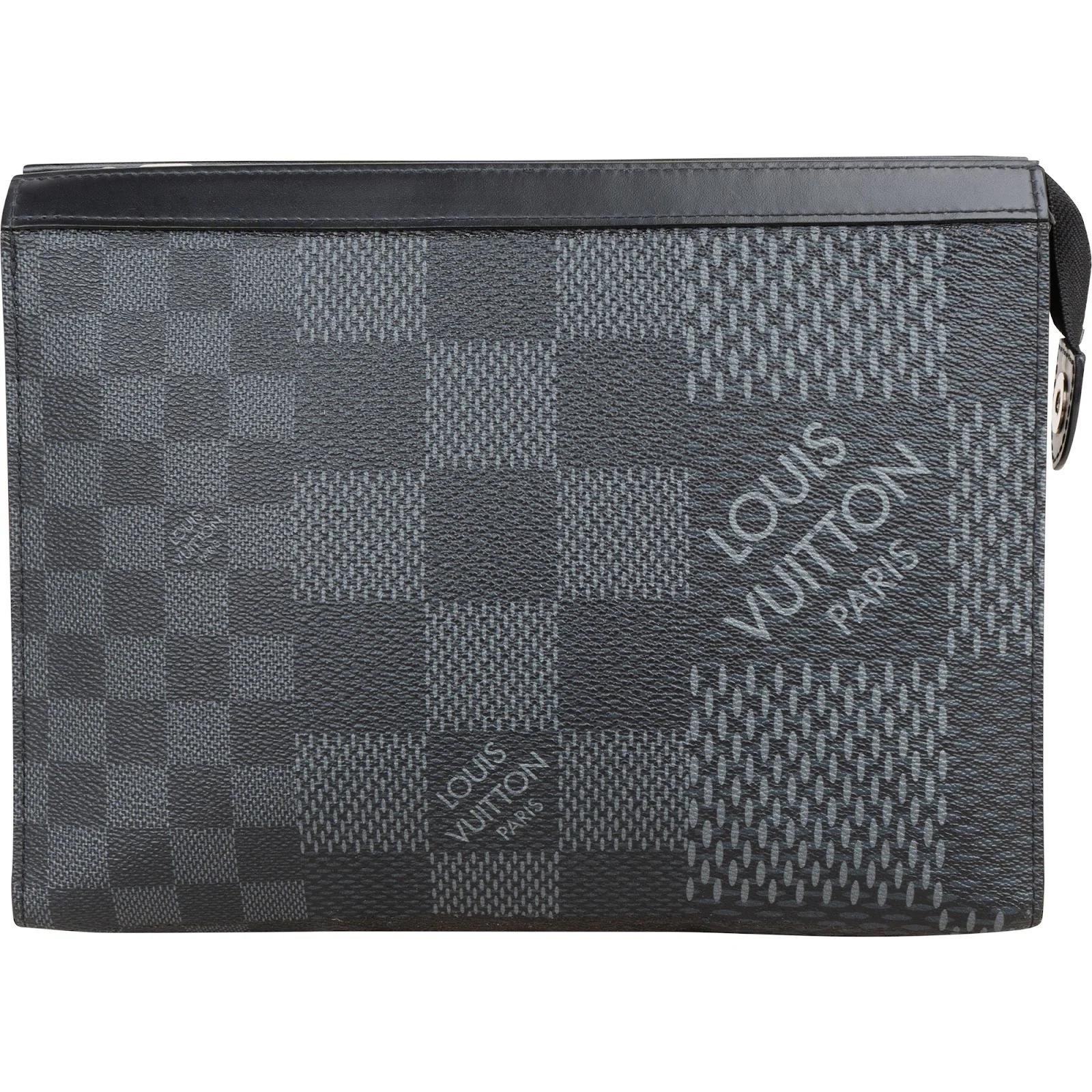Leather clutch bag