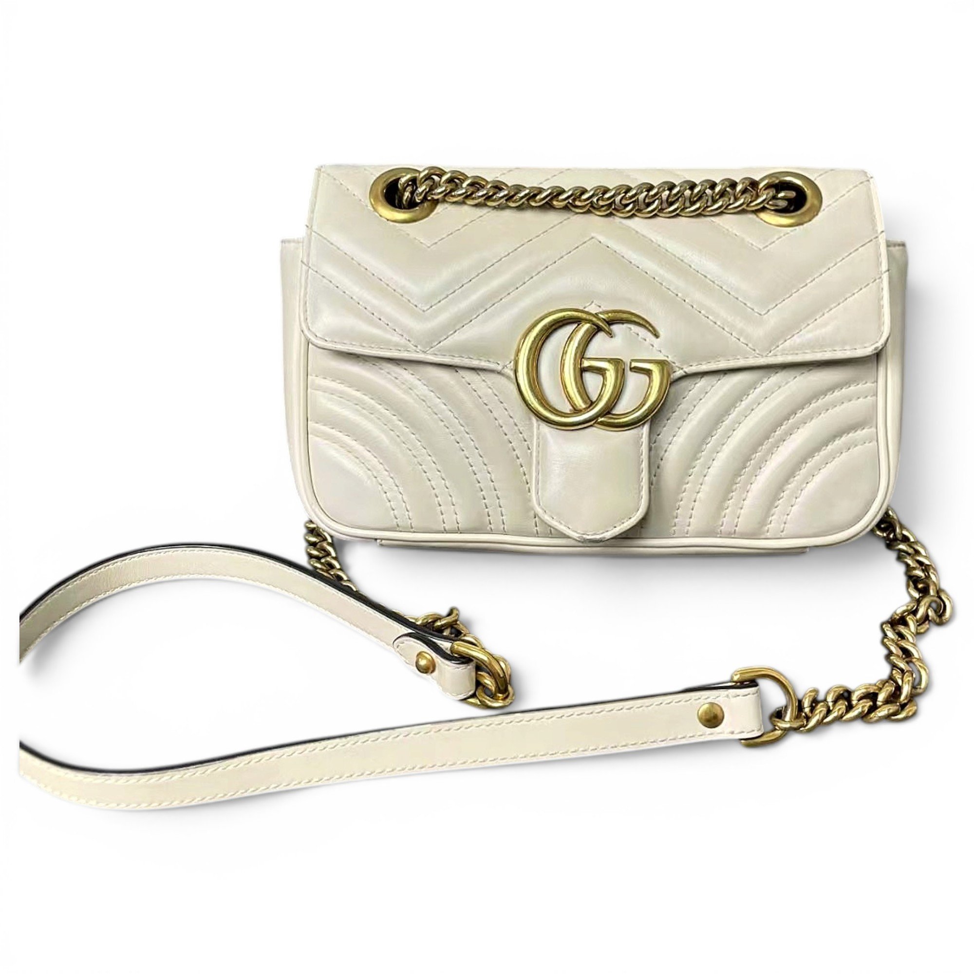 GG Marmont Flap leather handbag
