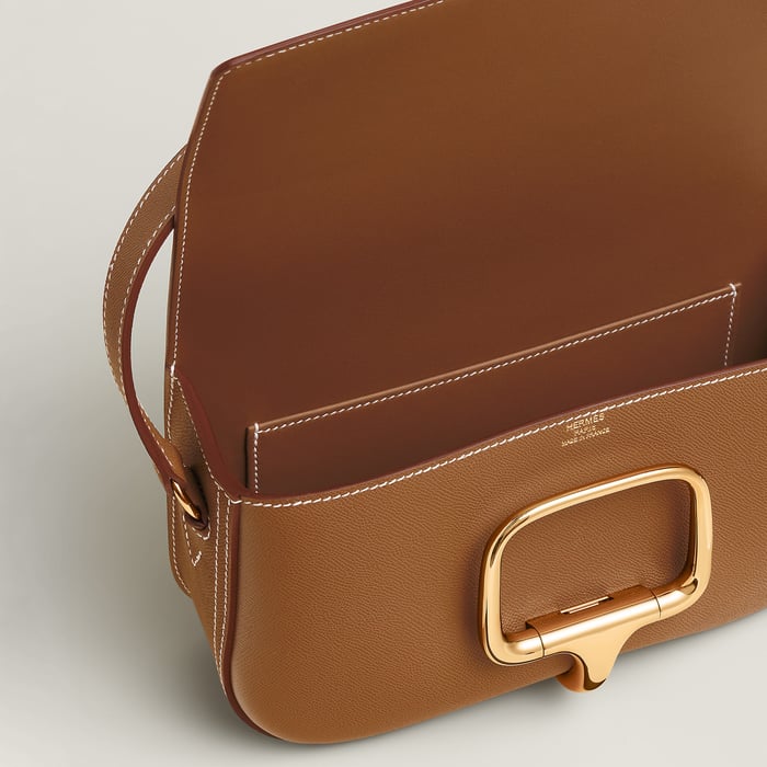 Gold Hermès Della Cavalleria Elan Bag