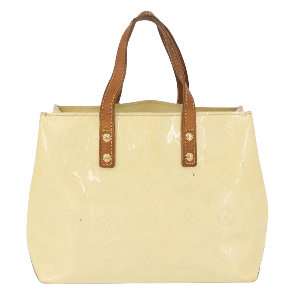 Reade patent leather handbag