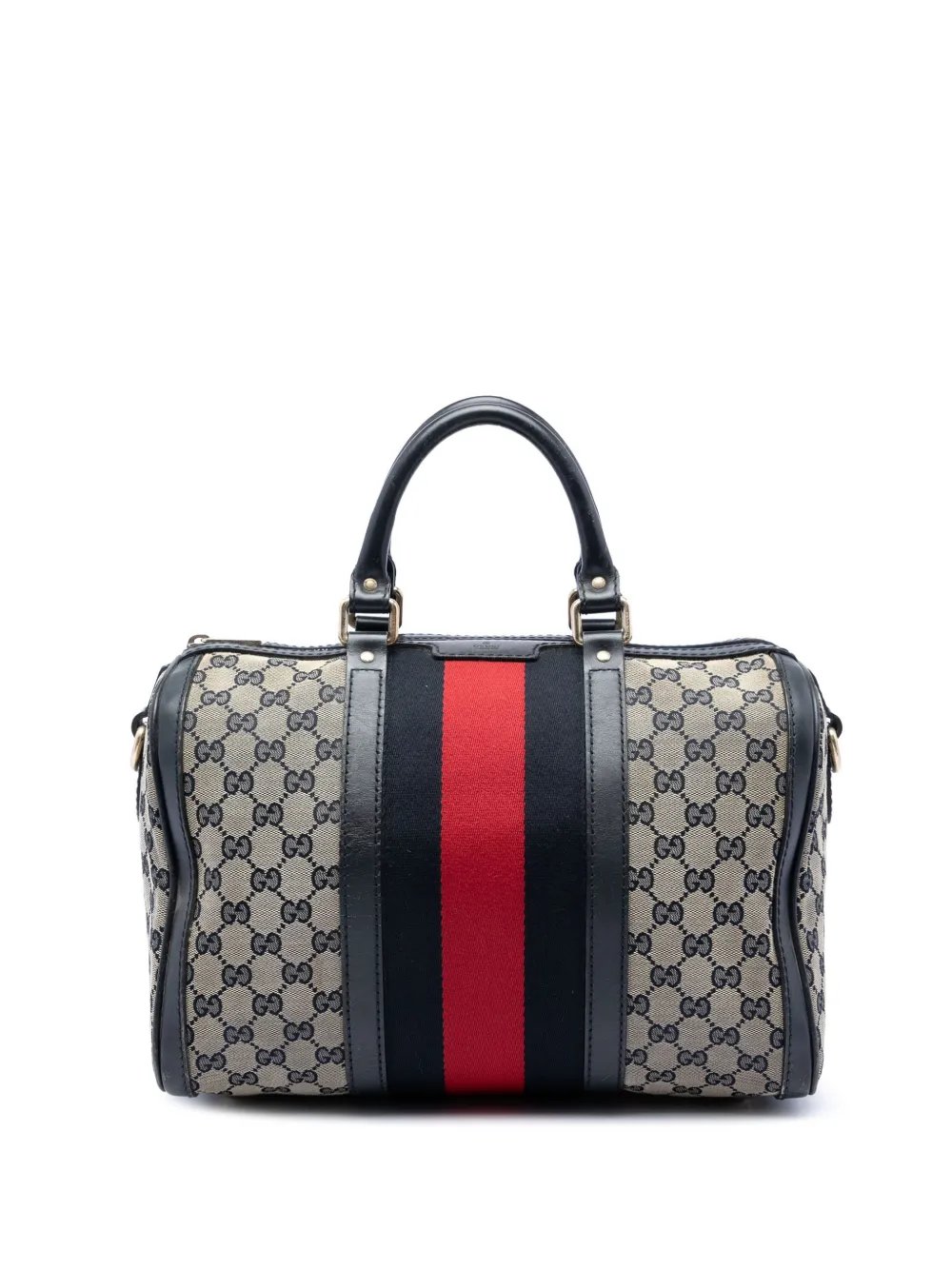 2016-2026 Medium GG Canvas Web Joy Boston Bag satchel