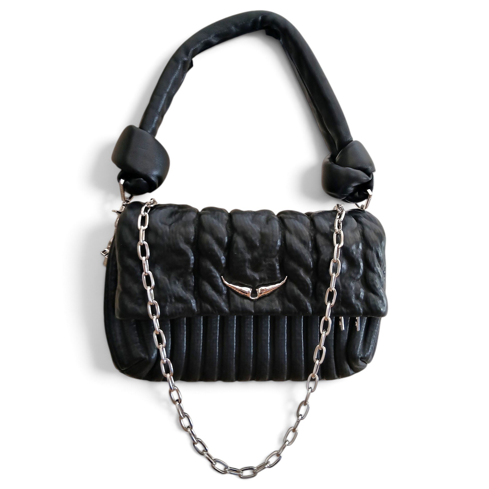 Rock leather crossbody bag
