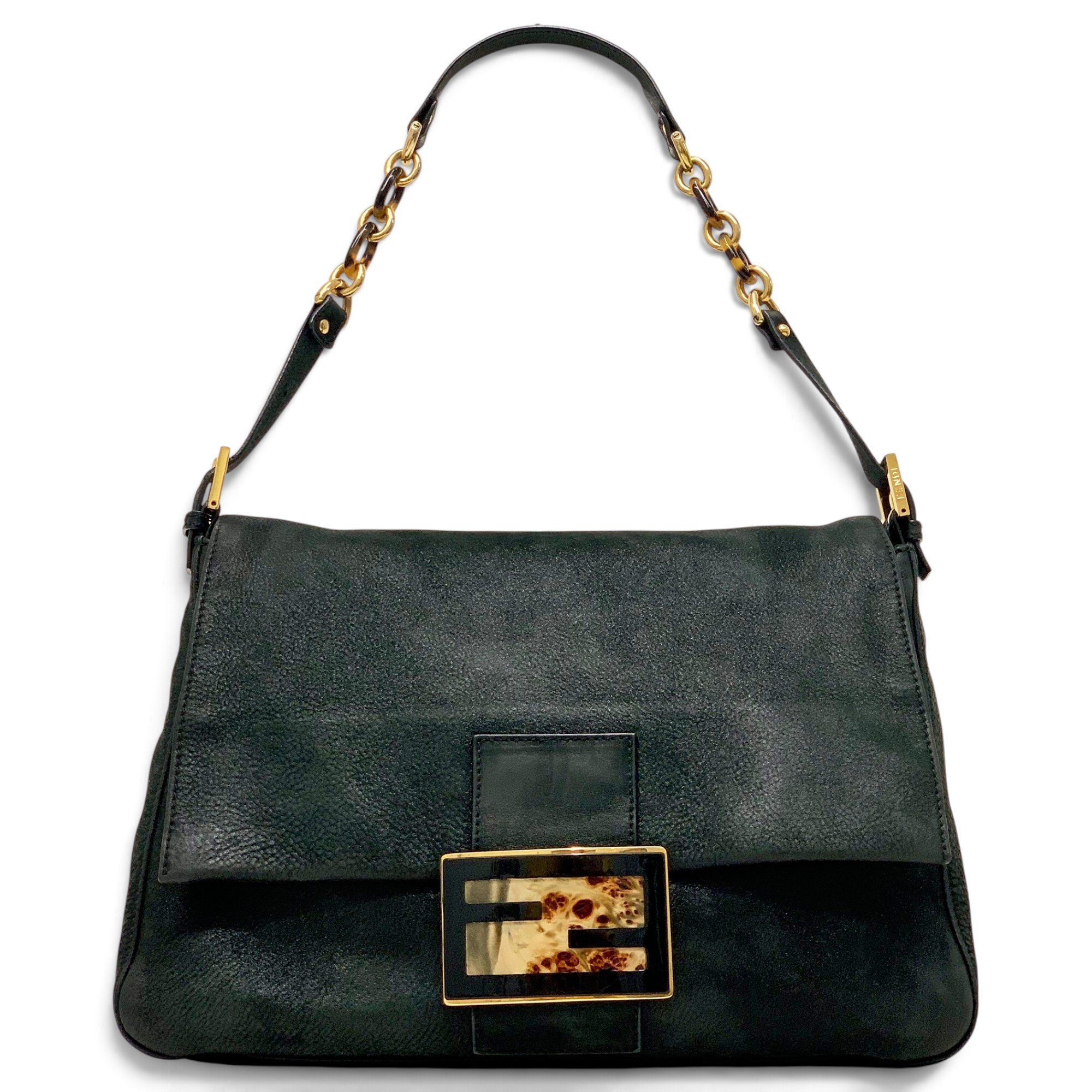 Fendi Mamma Baguette leather handbag
