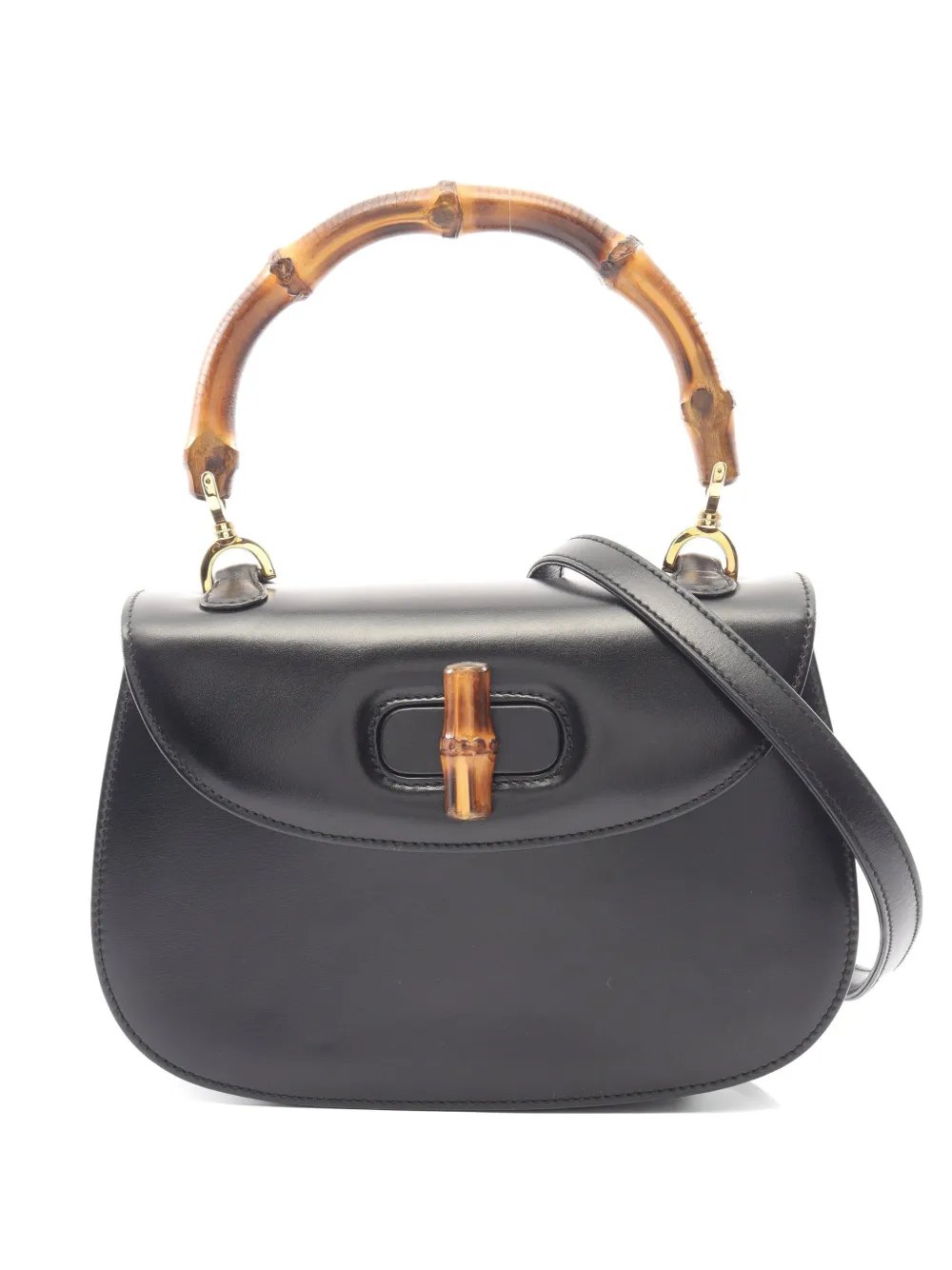 2000s Bamboo leather handbag