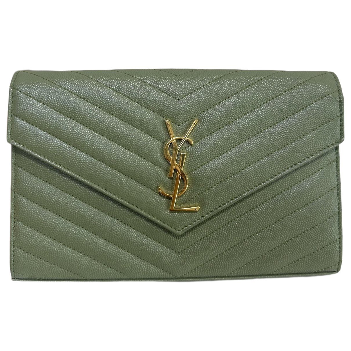 Envelope leather handbag